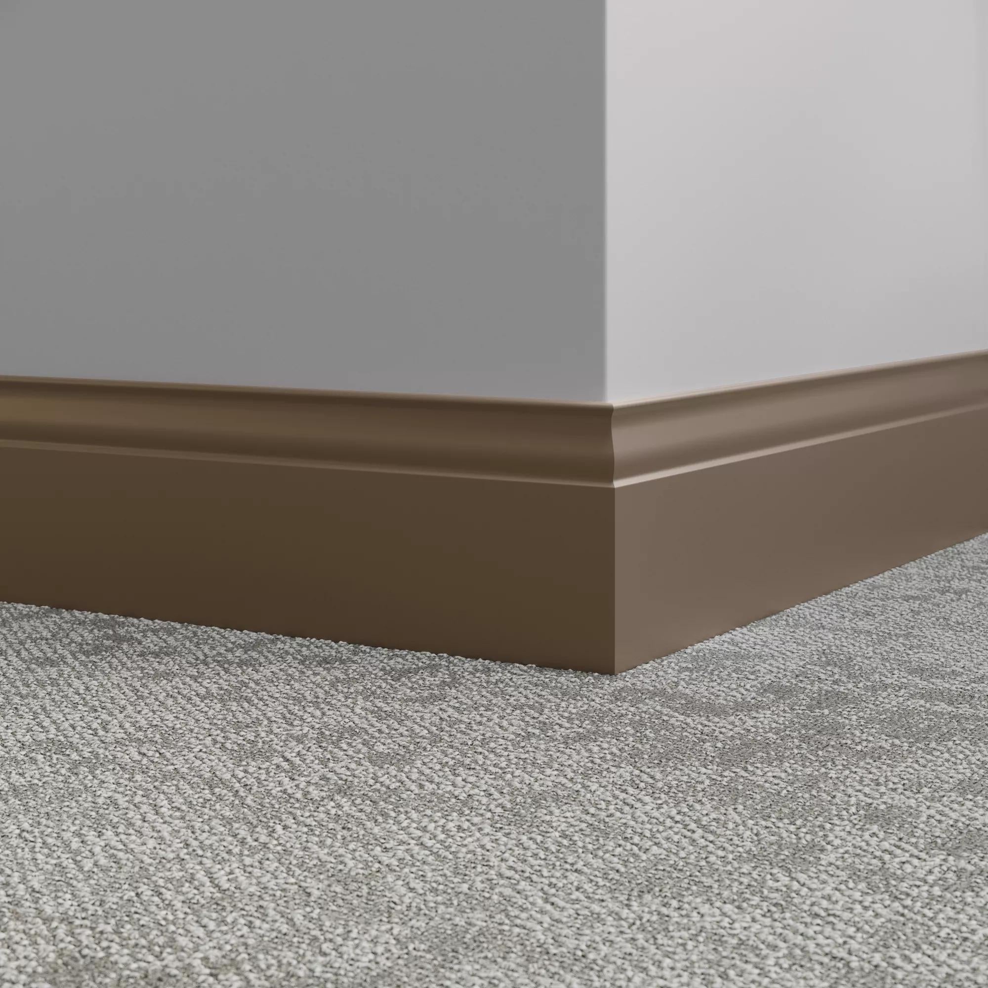 Tarkett / Johnsonite Millwork Inflection 5-1/4" 101 Seaweed 5.25" x 8' by 3/8" (48 LF/box)