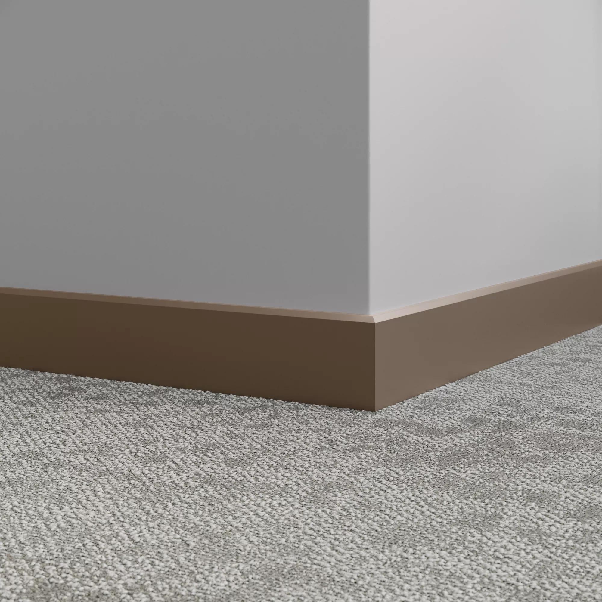 Tarkett / Johnsonite Millwork Mandalay 3" 101 Seaweed 3" x 8' by 3/8" – product image showing size, style, and brand details.