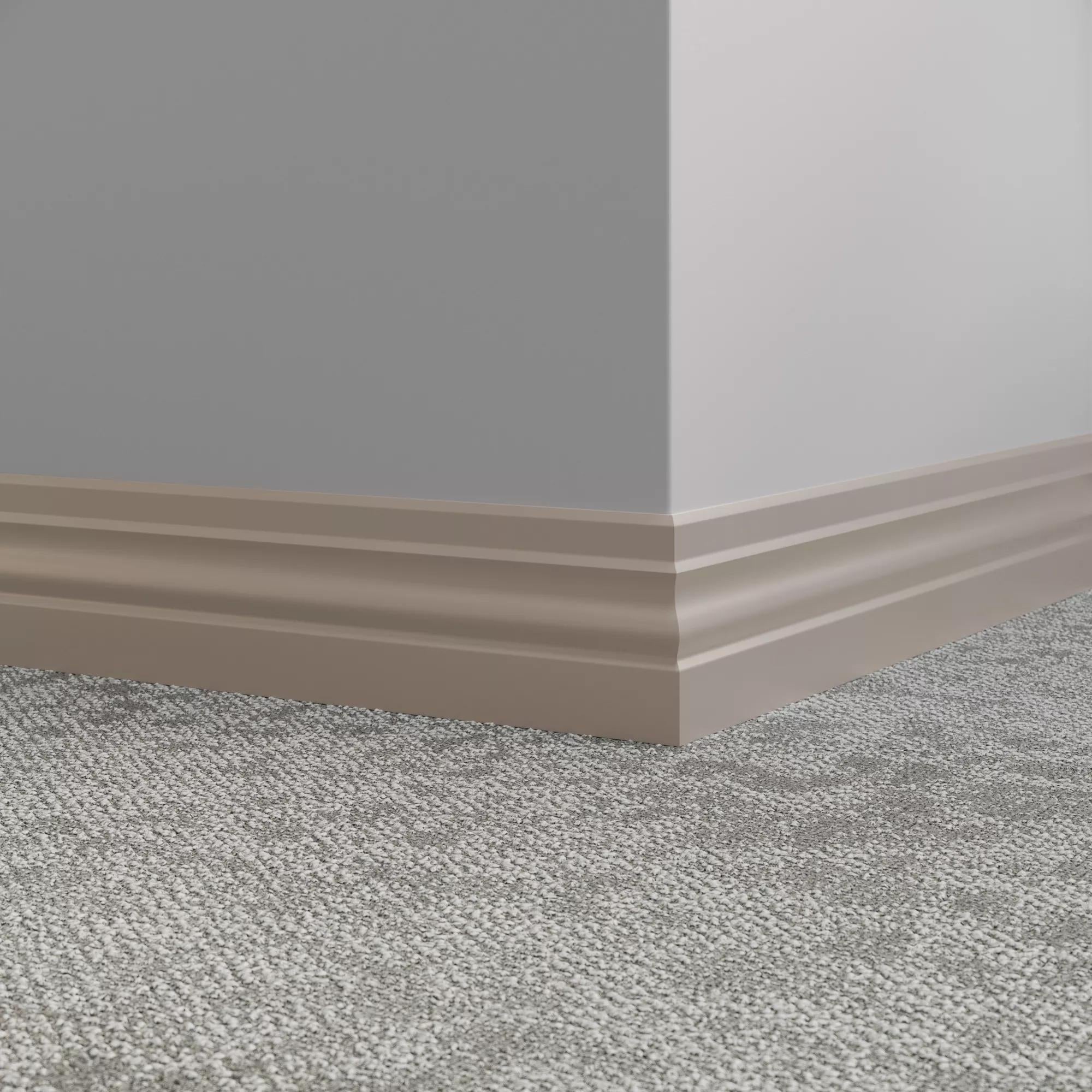 Tarkett / Johnsonite Millwork Ambassador 4" 121 Cement 4" x 8' by 3/8" (48 LF/box)