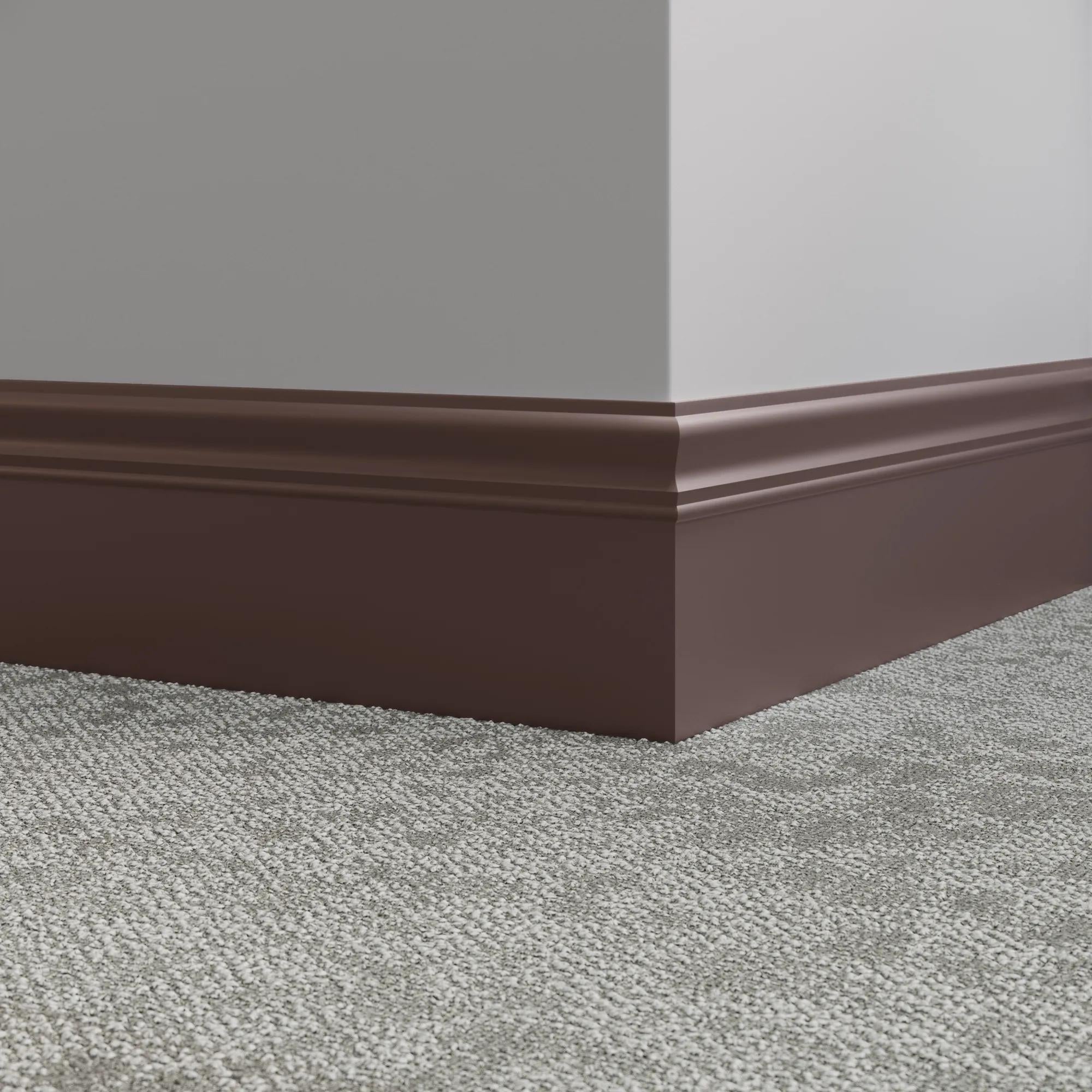Tarkett / Johnsonite Millwork Monarch 6" 132 Espresso 6" x 8' by 3/16" – product image showing size, style, and brand details.