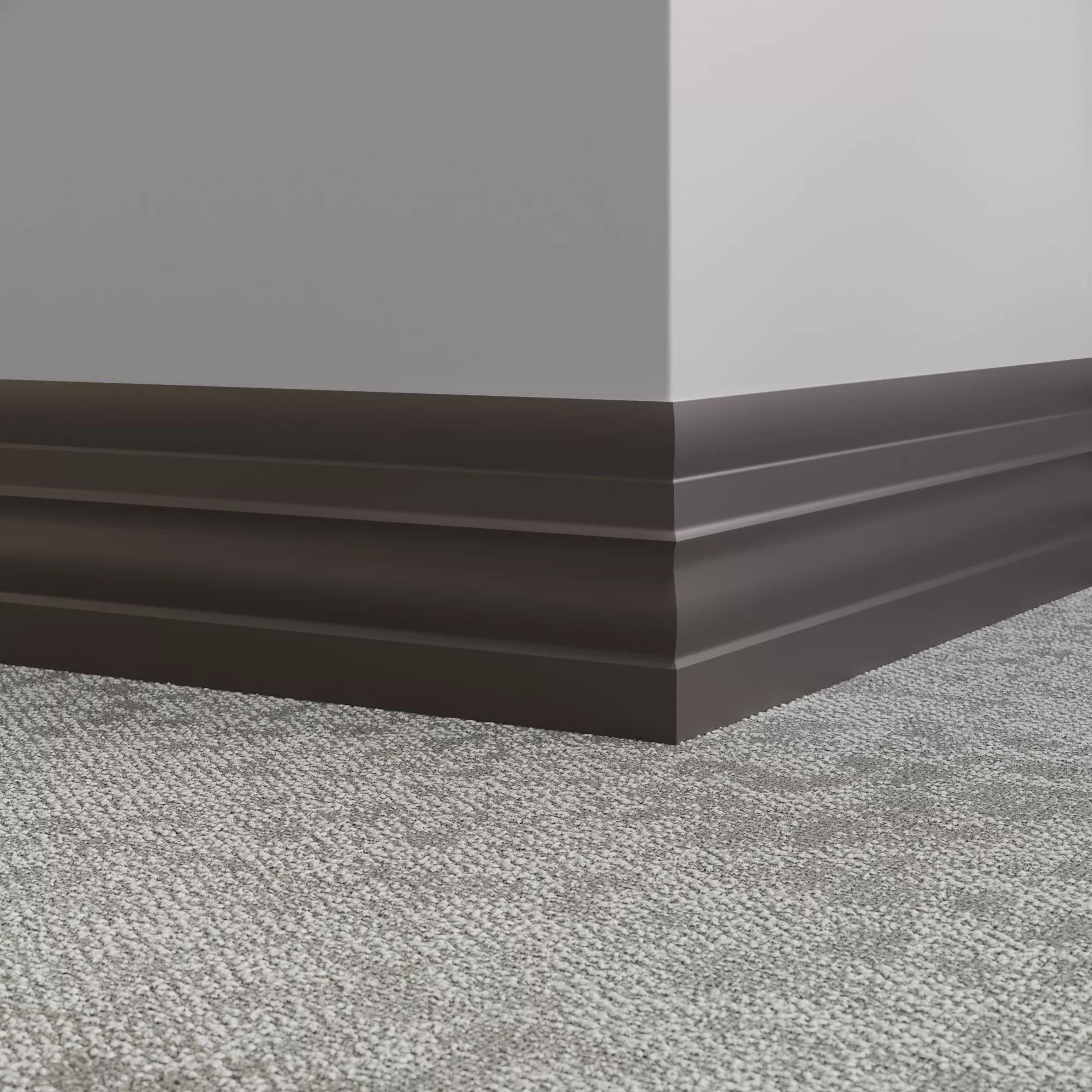 Tarkett / Johnsonite Millwork Attache 6" 167 Fudge 6" x 8' by 1/4" (64 LF/box)