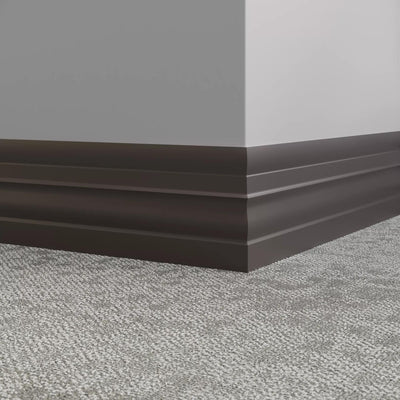 Tarkett / Johnsonite Millwork Attache 6" 167 Fudge 6" x 8' by 1/4" (64 LF/box)