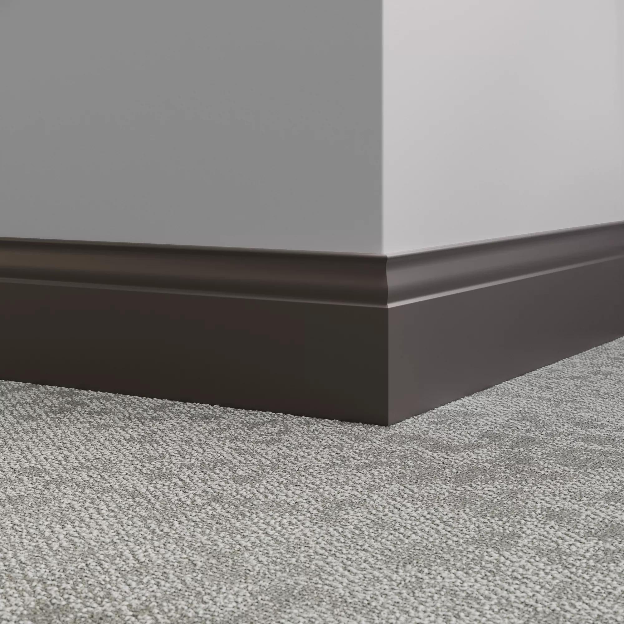 Tarkett / Johnsonite Millwork Inflection 5-1/4" 167 Fudge 5.25" x 8' by 3/8" (48 LF/box)