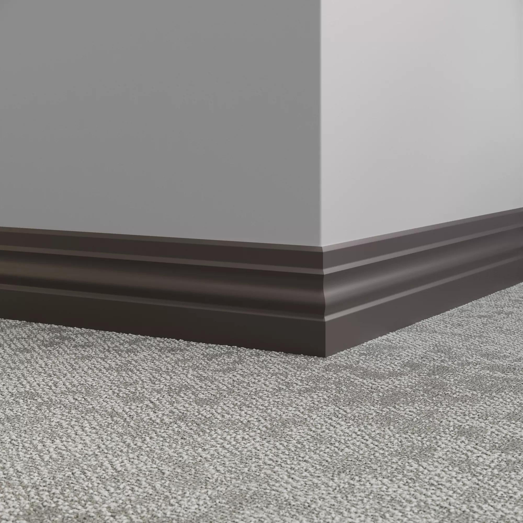 Tarkett / Johnsonite Millwork Ambassador 4" 167 Fudge 4" x 8' by 3/8" (48 LF/box)