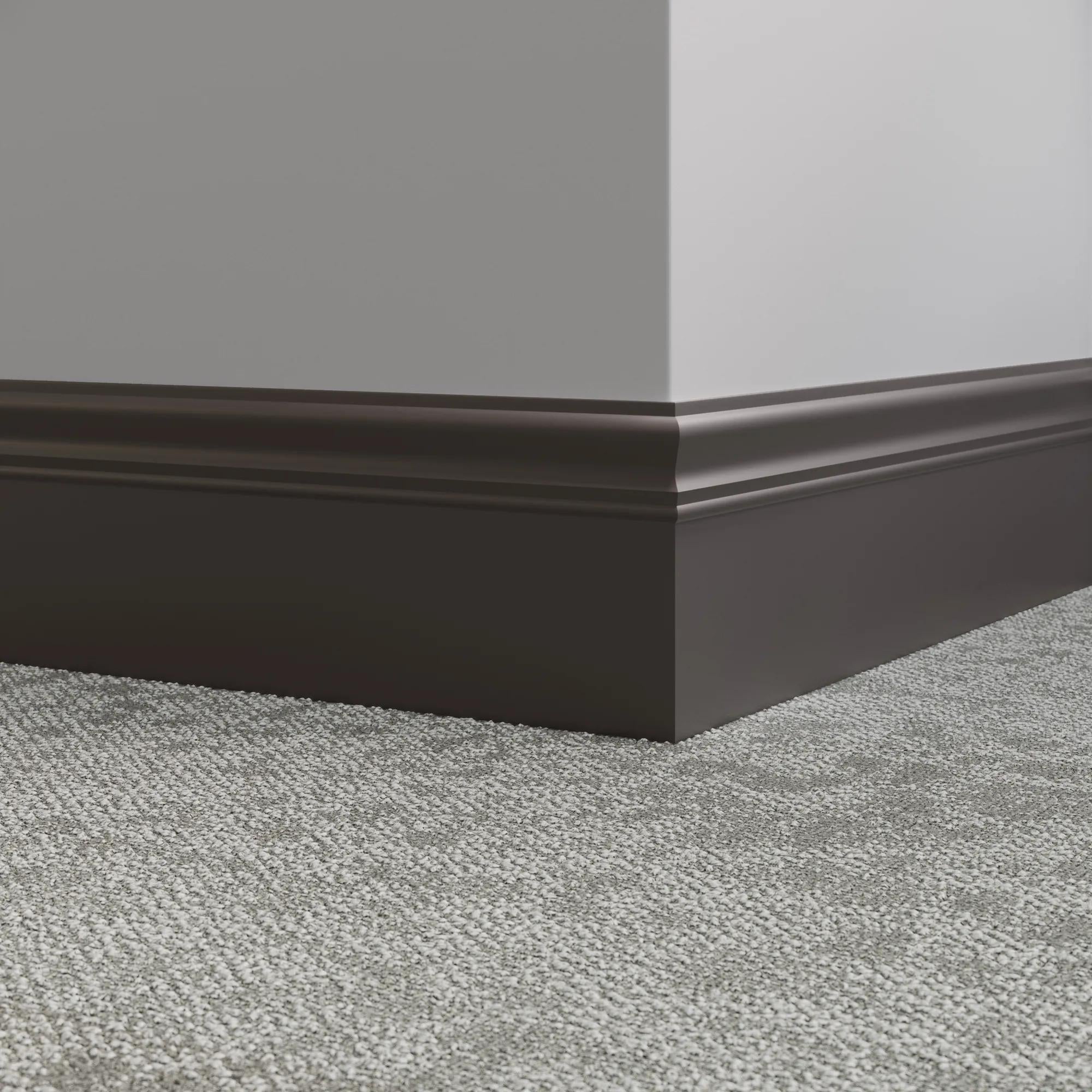 Tarkett / Johnsonite Millwork Monarch 6" 167 Fudge 6" x 8' by 3/16" – product image showing size, style, and brand details.