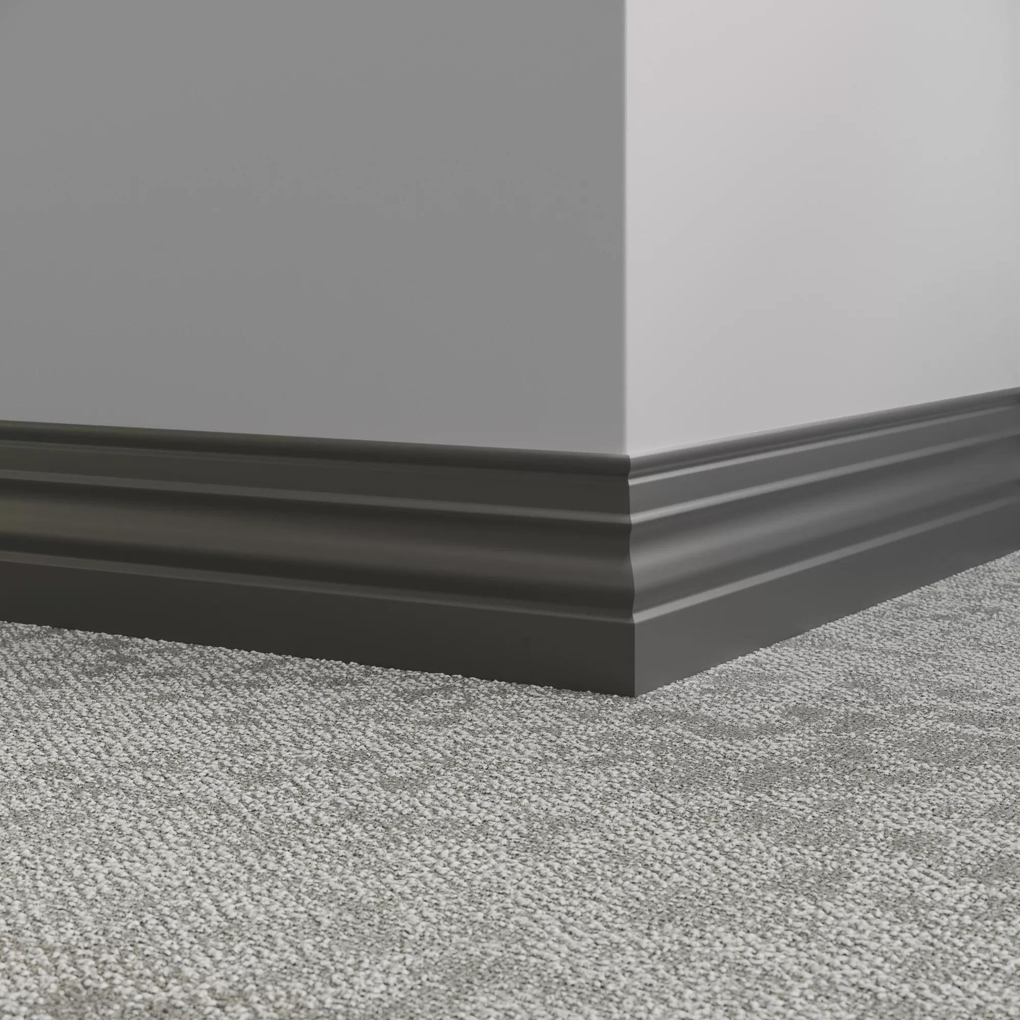 Tarkett / Johnsonite Millwork Diplomat 4-1/2" 168 Thunder 4.5" x 8' by 3/8" (48 LF/box)