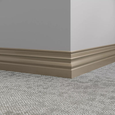 Tarkett / Johnsonite Millwork Diplomat 4-1/2" 176 Brass 4.5" x 8' by 3/8" (48 LF/box)