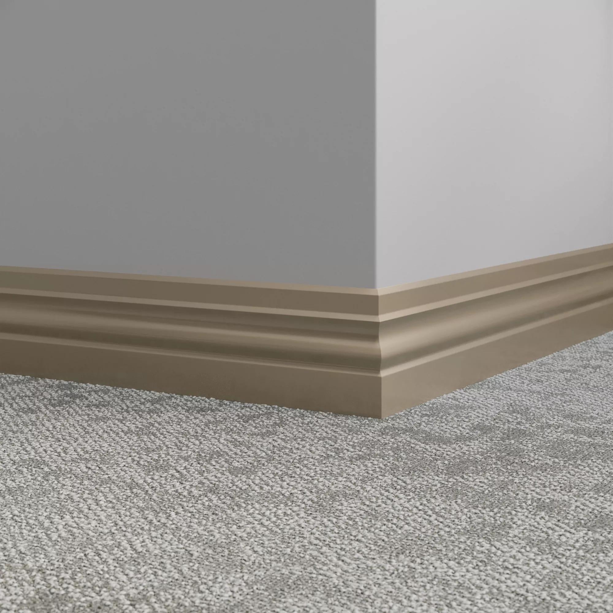 Tarkett / Johnsonite Millwork Ambassador 4" 176 Brass 4" x 8' by 3/8" (48 LF/box)