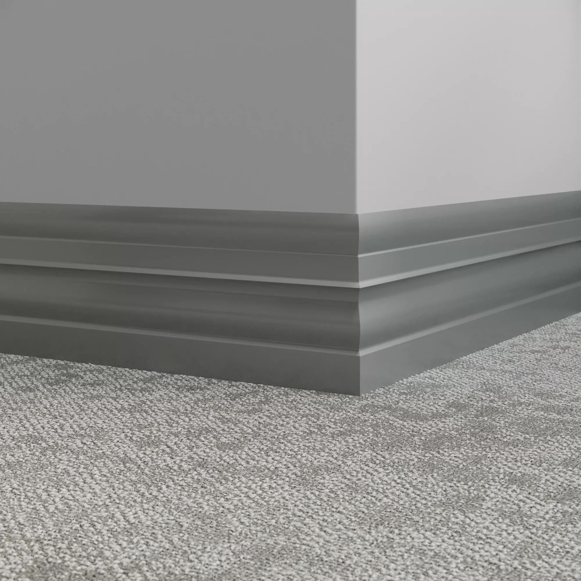 Tarkett / Johnsonite Millwork Attache 6" 178 Ironstone 6" x 8' by 1/4" (64 LF/box)