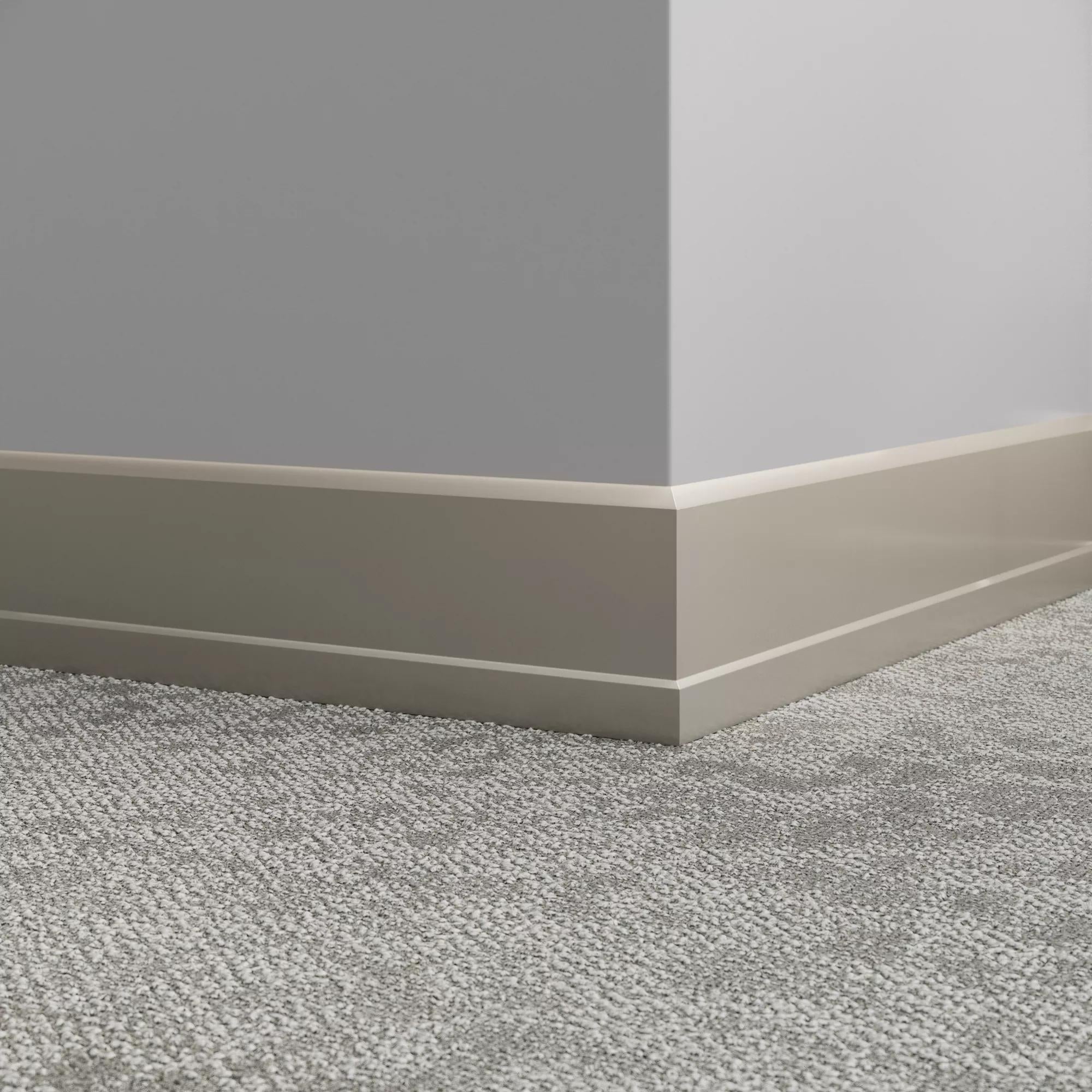 Tarkett / Johnsonite Millwork Stance 4.5" 179 Steel 4.5" x 8' by 0.35"