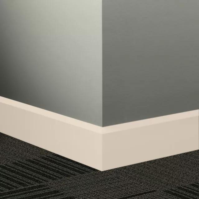 Tarkett / Johnsonite Millwork Oblique 3" 194 Antique White 3" x 8' by 3/8" (56 LF/box)