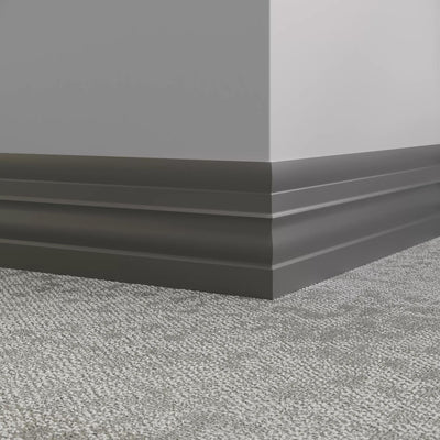 Tarkett / Johnsonite Millwork Attache 6" 20 Charcoal 6" x 8' by 1/4" (64 LF/box)