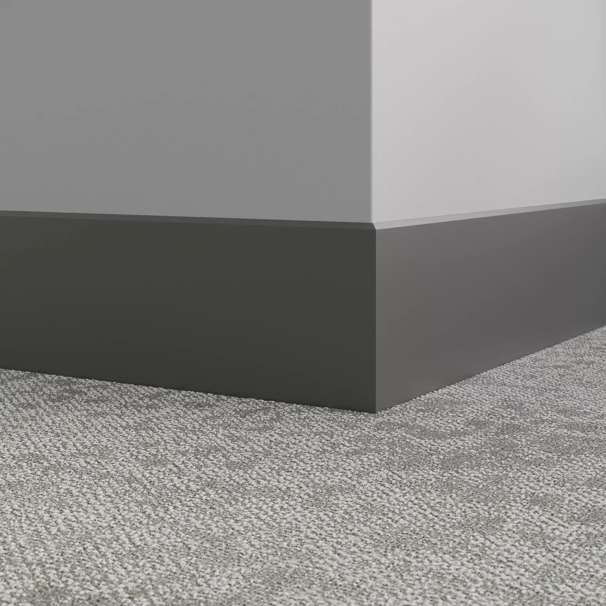 Tarkett / Johnsonite Millwork Exhibit 6" 20 Charcoal 6" x 8' by 1/4"