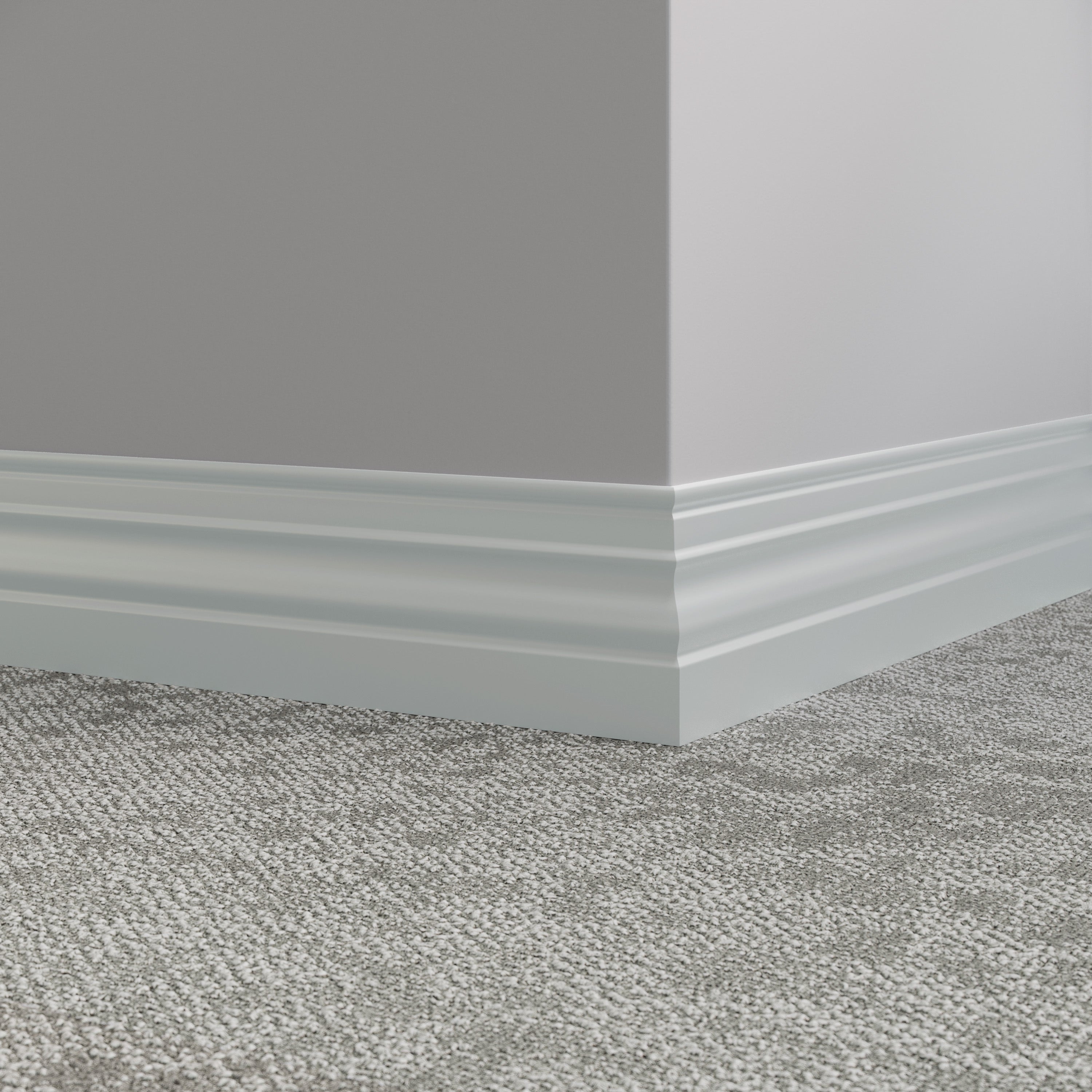 Tarkett / Johnsonite Millwork Diplomat 4-1/2" 21 Platinum 4.5" x 8' by 3/8" (48 LF/box)