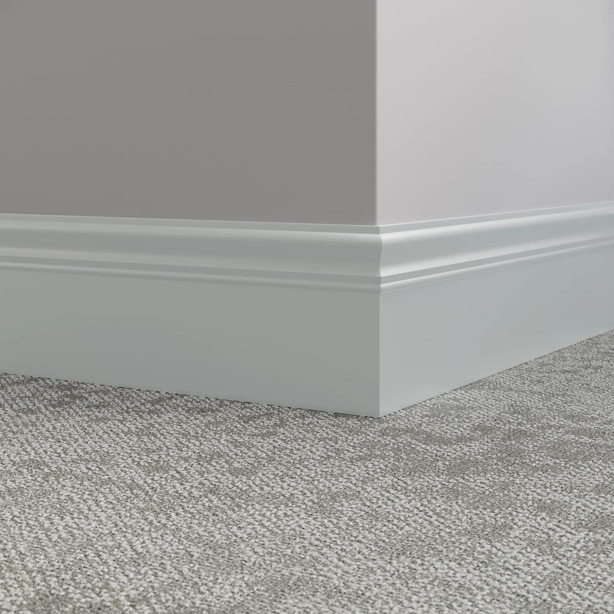 Tarkett / Johnsonite Millwork Monarch 6" 21 Platinum 6" x 8' by 3/16" – product image showing size, style, and brand details.