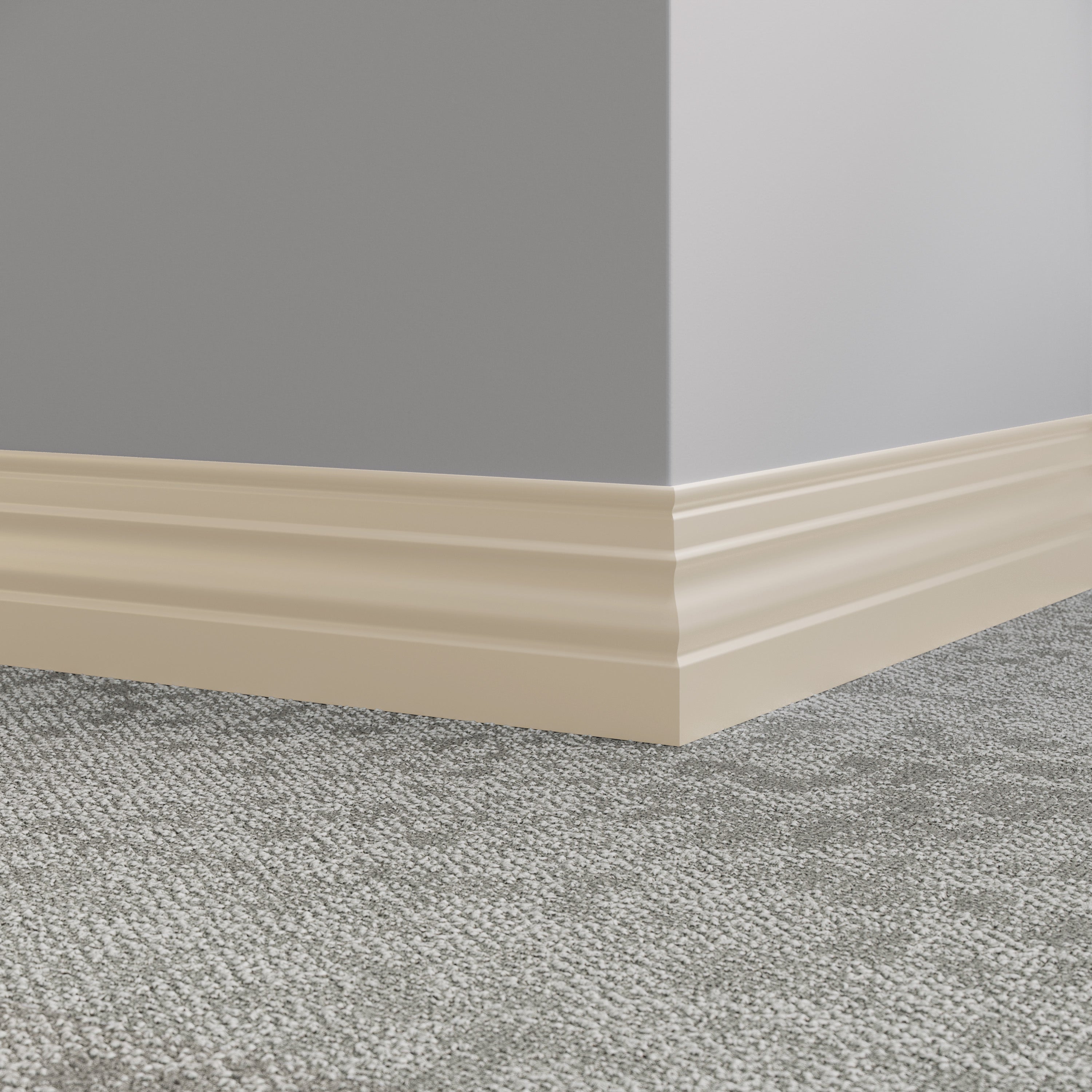 Tarkett / Johnsonite Millwork Diplomat 4-1/2" 22 Pearl 4.5" x 8' by 3/8" (48 LF/box)