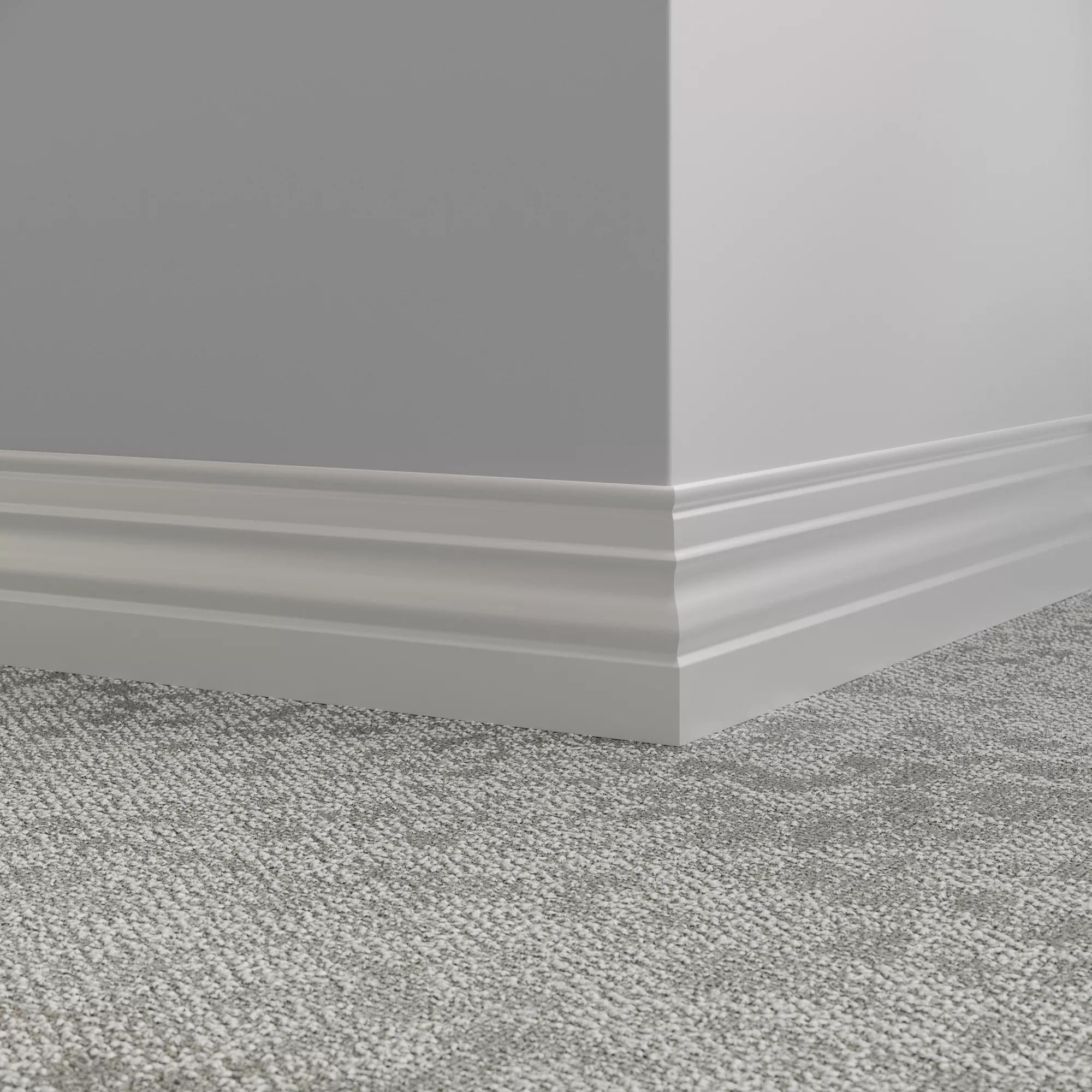 Tarkett / Johnsonite Millwork Diplomat 4-1/2" Vapor 23 Grey 4.5" x 8' by 3/8" (48 LF/box)