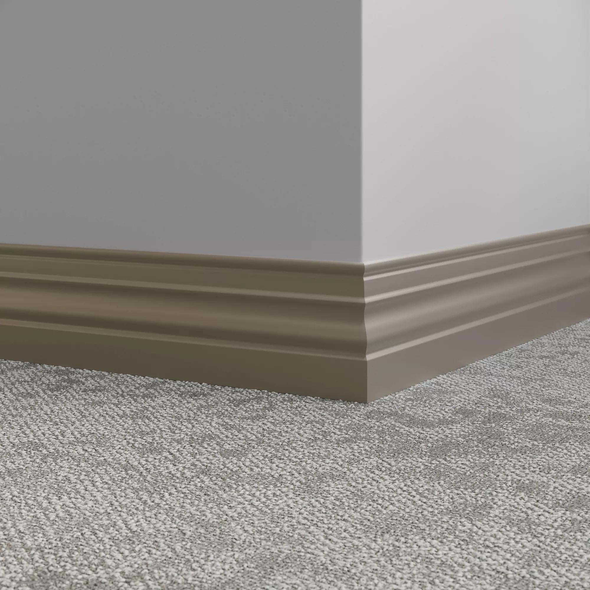 Tarkett / Johnsonite Millwork Diplomat 4-1/2" 281 Grizzly 4.5" x 8' by 3/8" (48 LF/box)