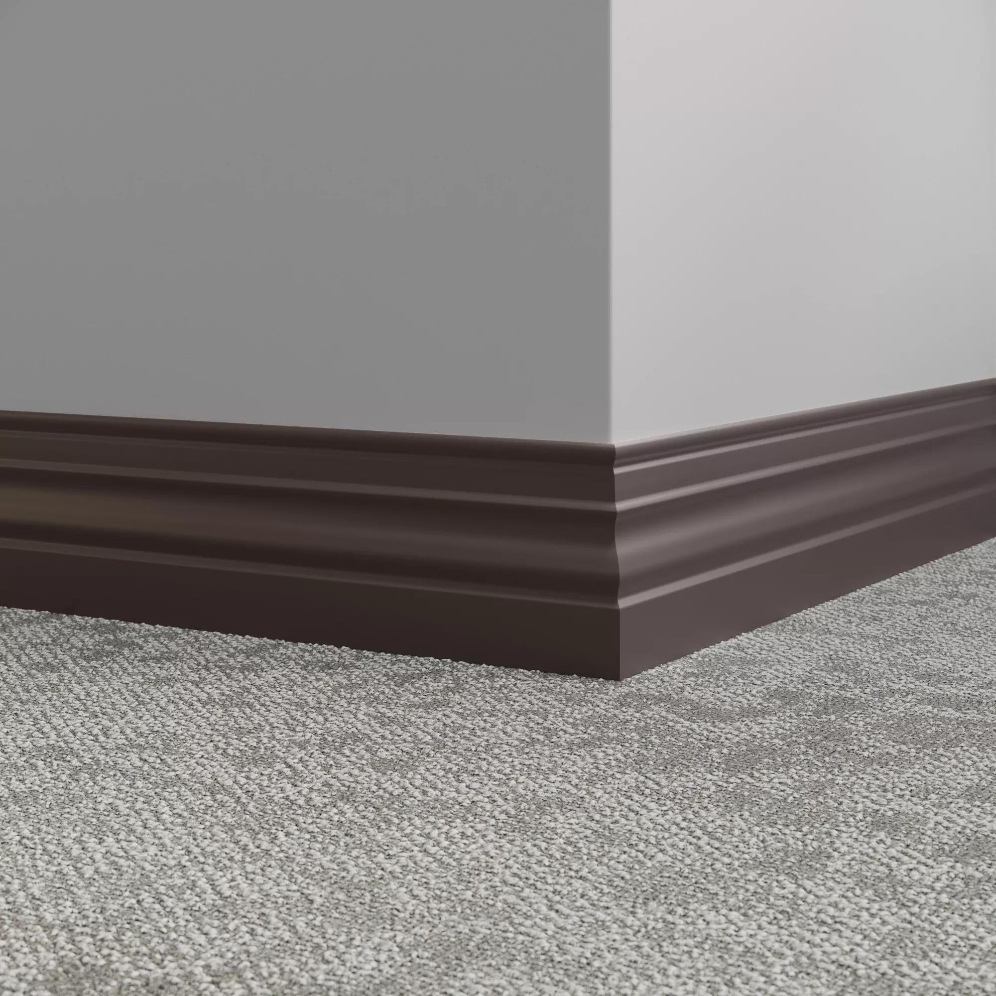 Tarkett / Johnsonite Millwork Diplomat 4-1/2" 284 Ganache 4.5" x 8' by 3/8" (48 LF/box)