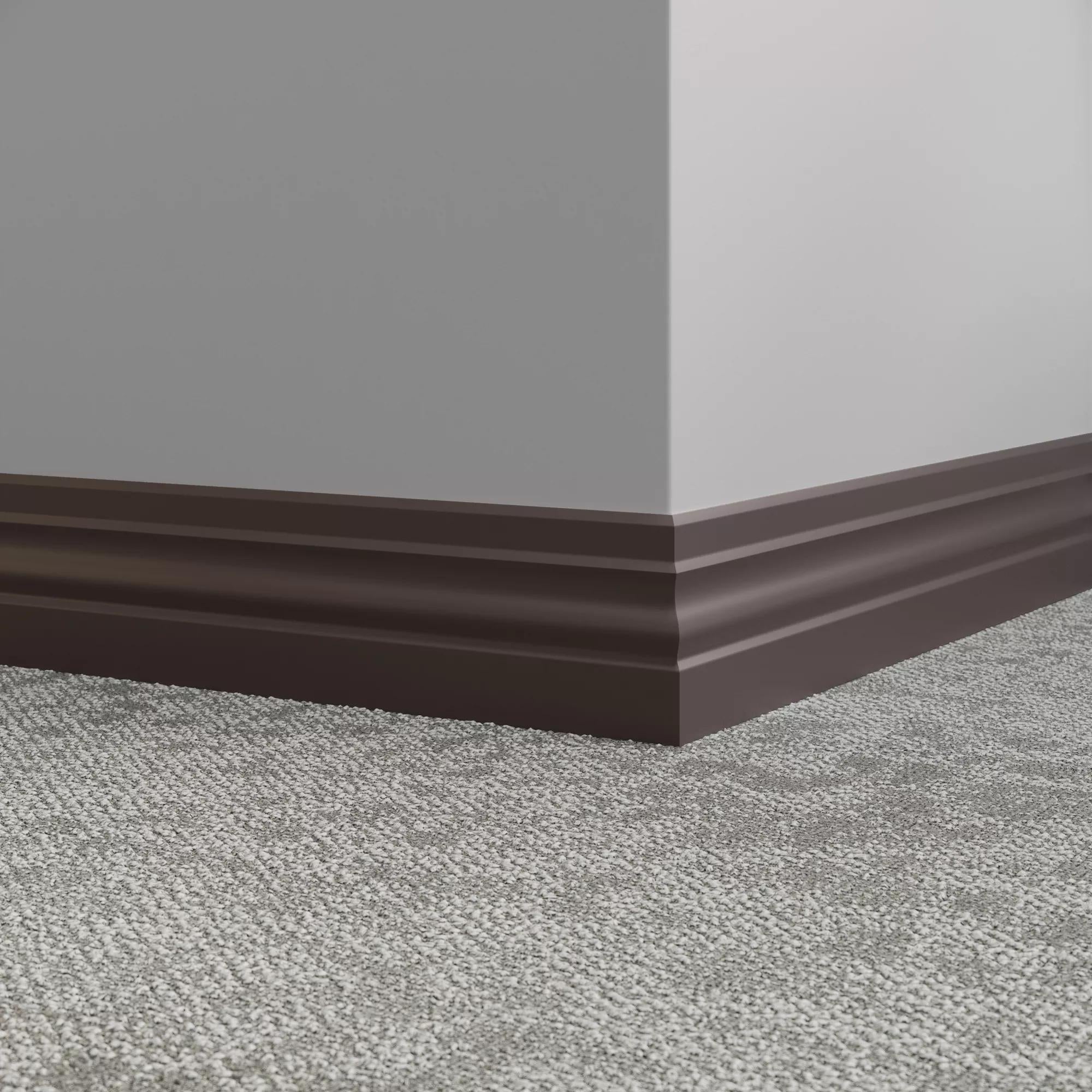 Tarkett / Johnsonite Millwork Ambassador 4" 284 Ganache 4" x 8' by 3/8" (48 LF/box)