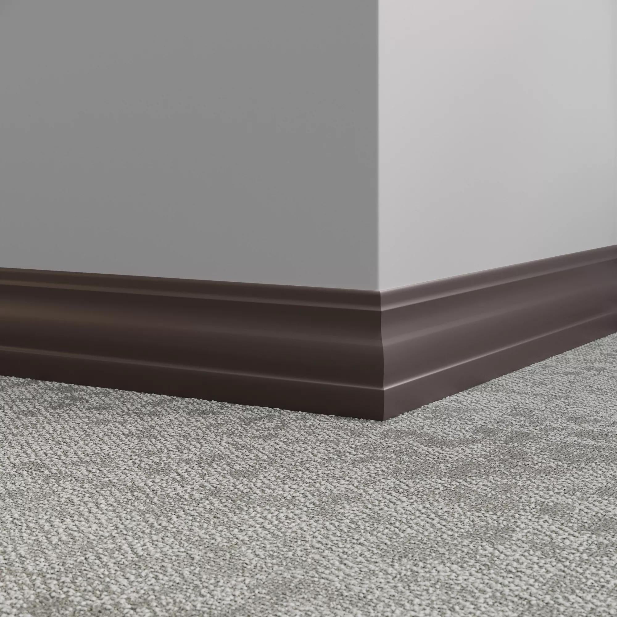 Tarkett / Johnsonite Millwork Delineate 4-1/4" 284 Ganache 4.25" x 8' by 3/8" (48 LF/box)