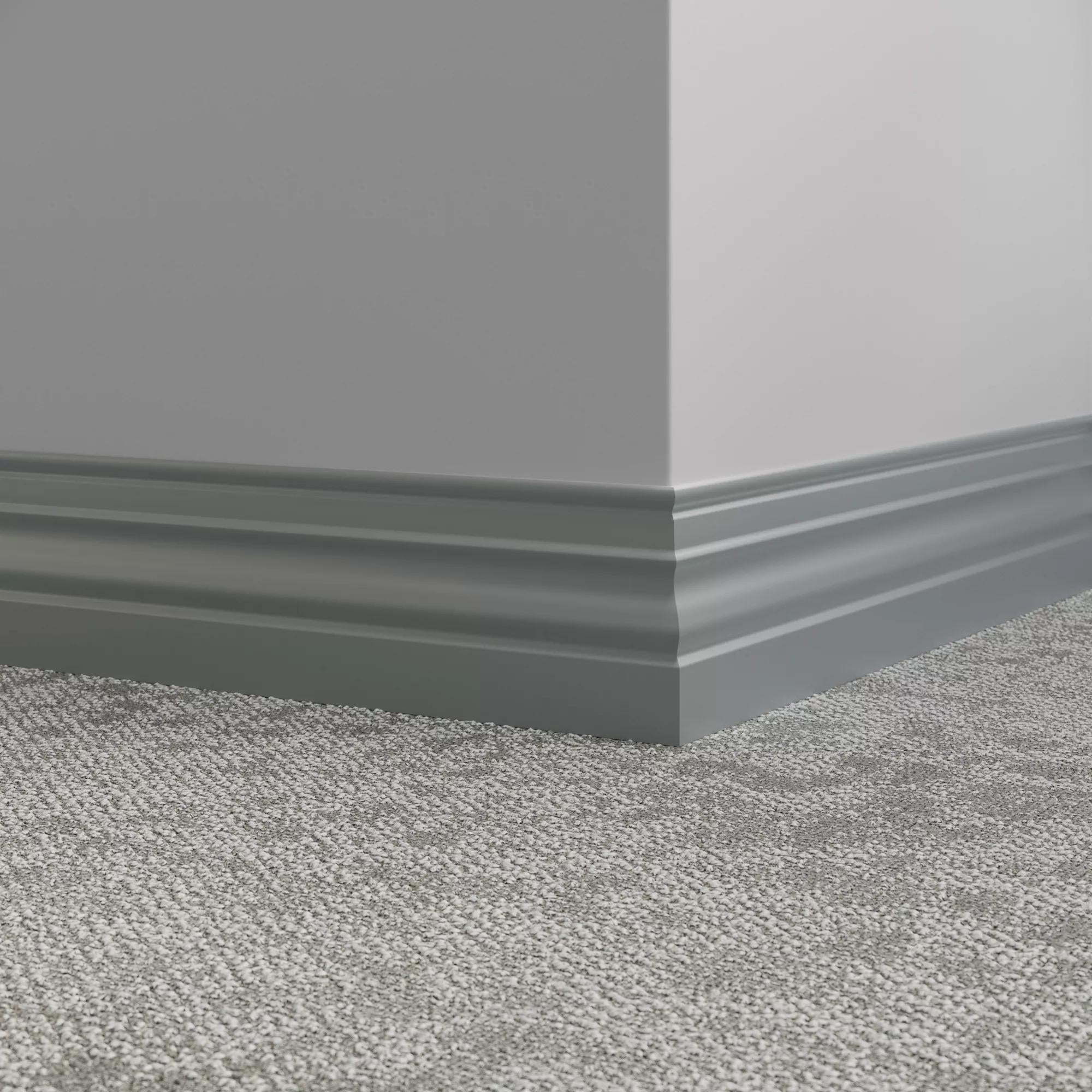 Tarkett / Johnsonite Millwork Diplomat 4-1/2" 28 Medium Grey 4.5" x 8' by 3/8" (48 LF/box)