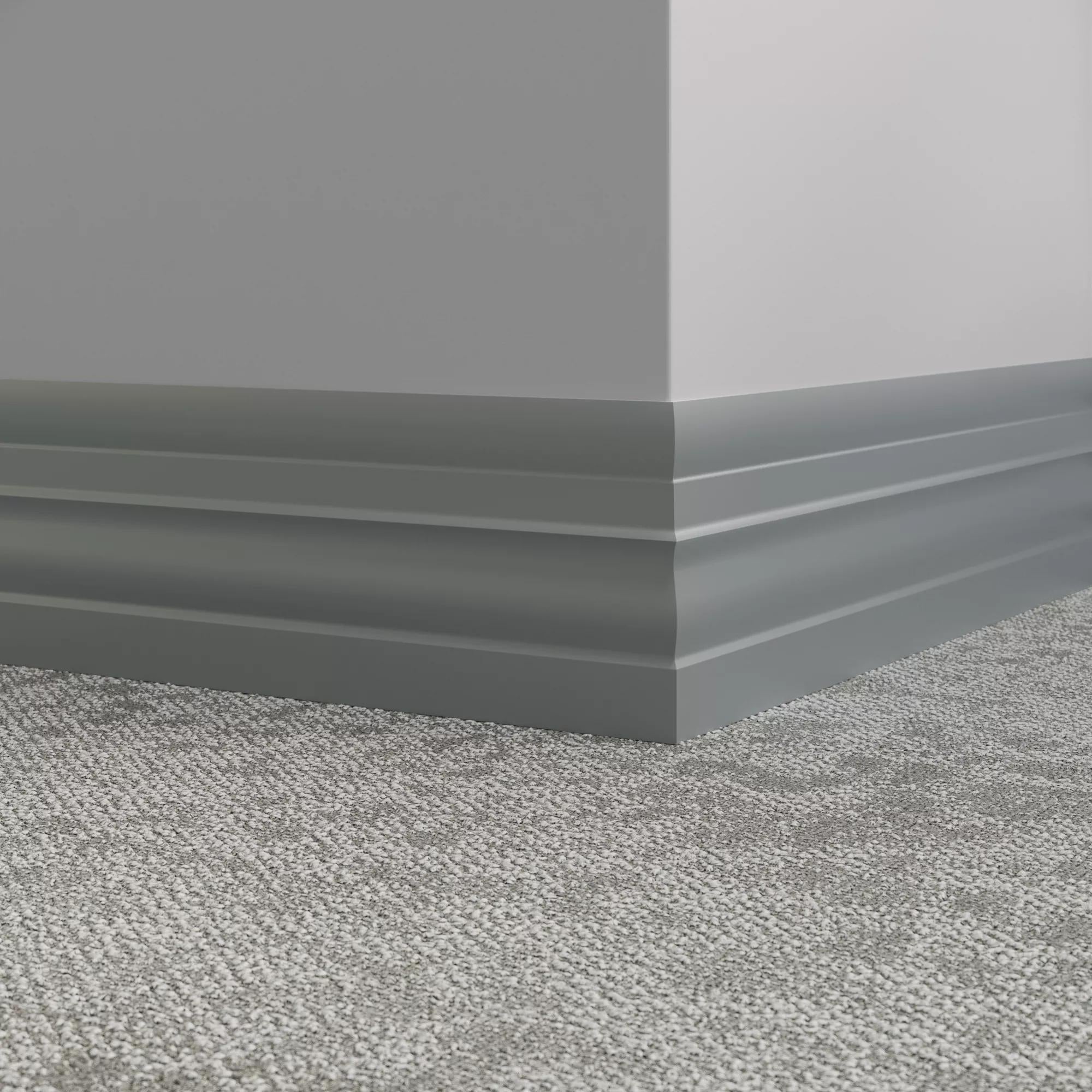 Tarkett / Johnsonite Millwork Attache 6" 28 Medium Grey 6" x 8' by 1/4" (64 LF/box)