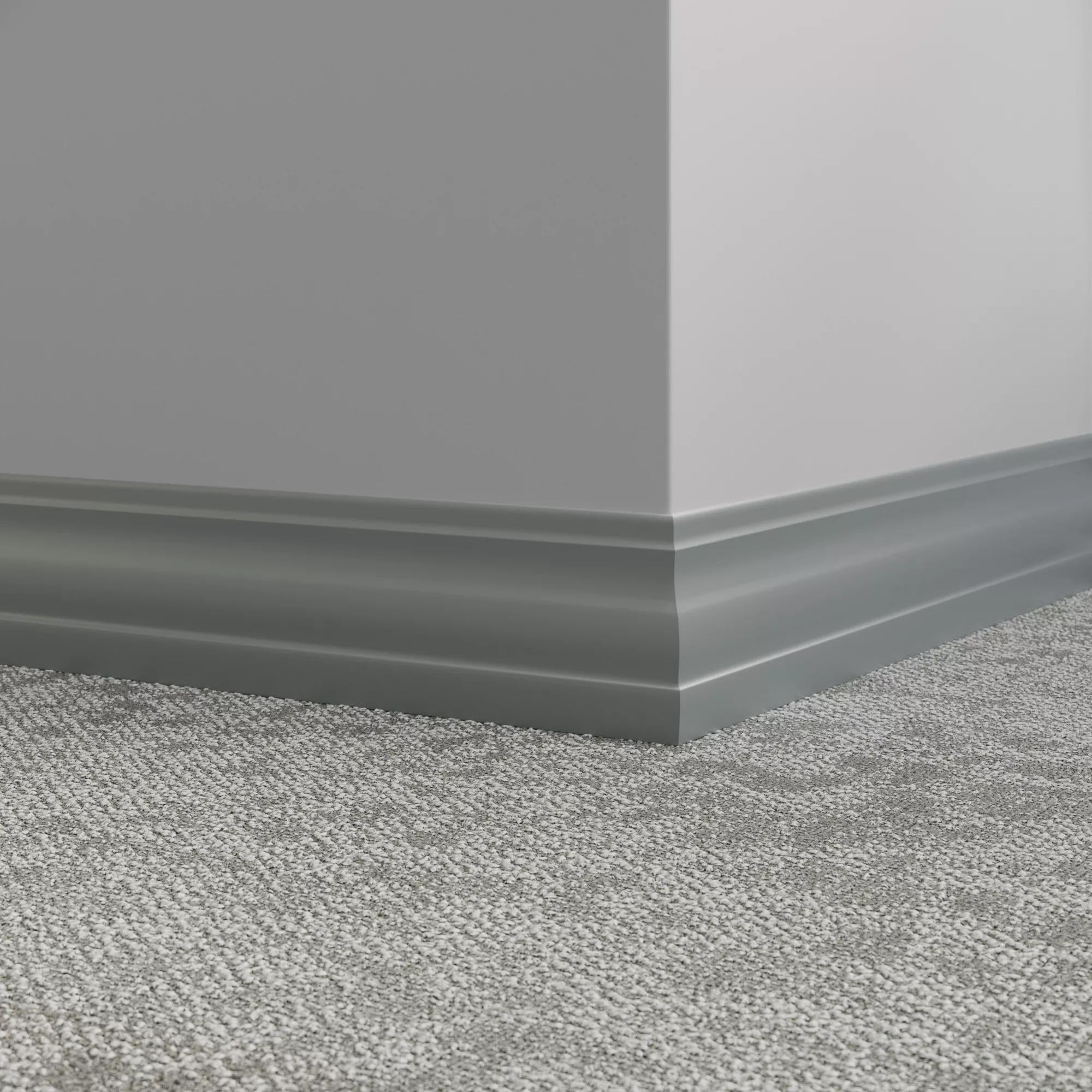 Tarkett / Johnsonite Millwork Delineate 4-1/4" 28 Medium Grey 4.25" x 8' by 3/8" (48 LF/box)