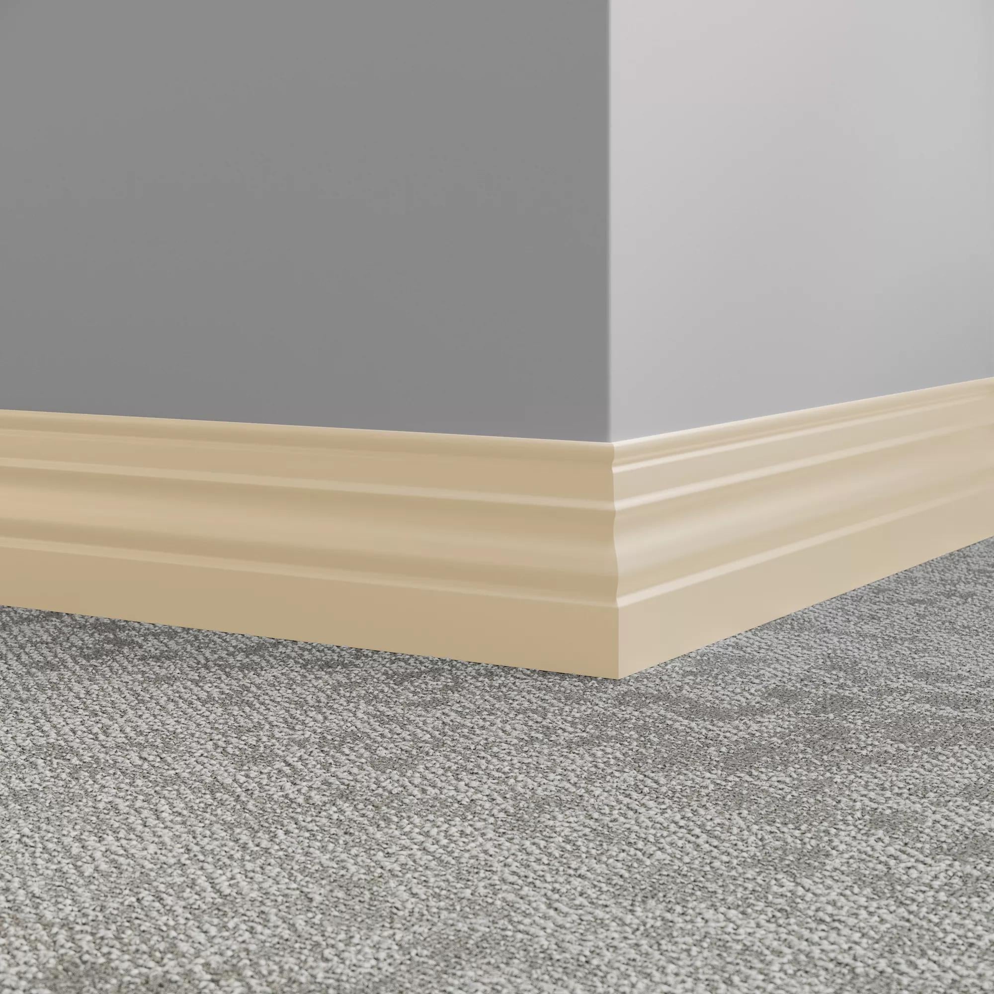Tarkett / Johnsonite Millwork Diplomat 4-1/2" 34 Almond 4.5" x 8' by 3/8" (48 LF/box)