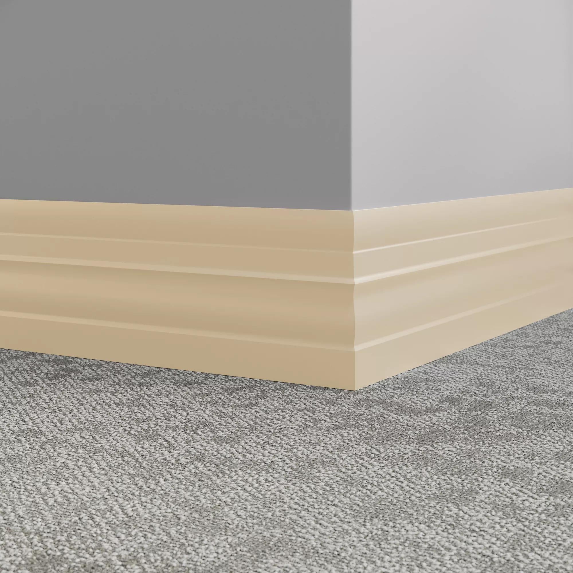 Tarkett / Johnsonite Millwork Attache 6" 34 Almond 6" x 8' by 1/4" (64 LF/box)