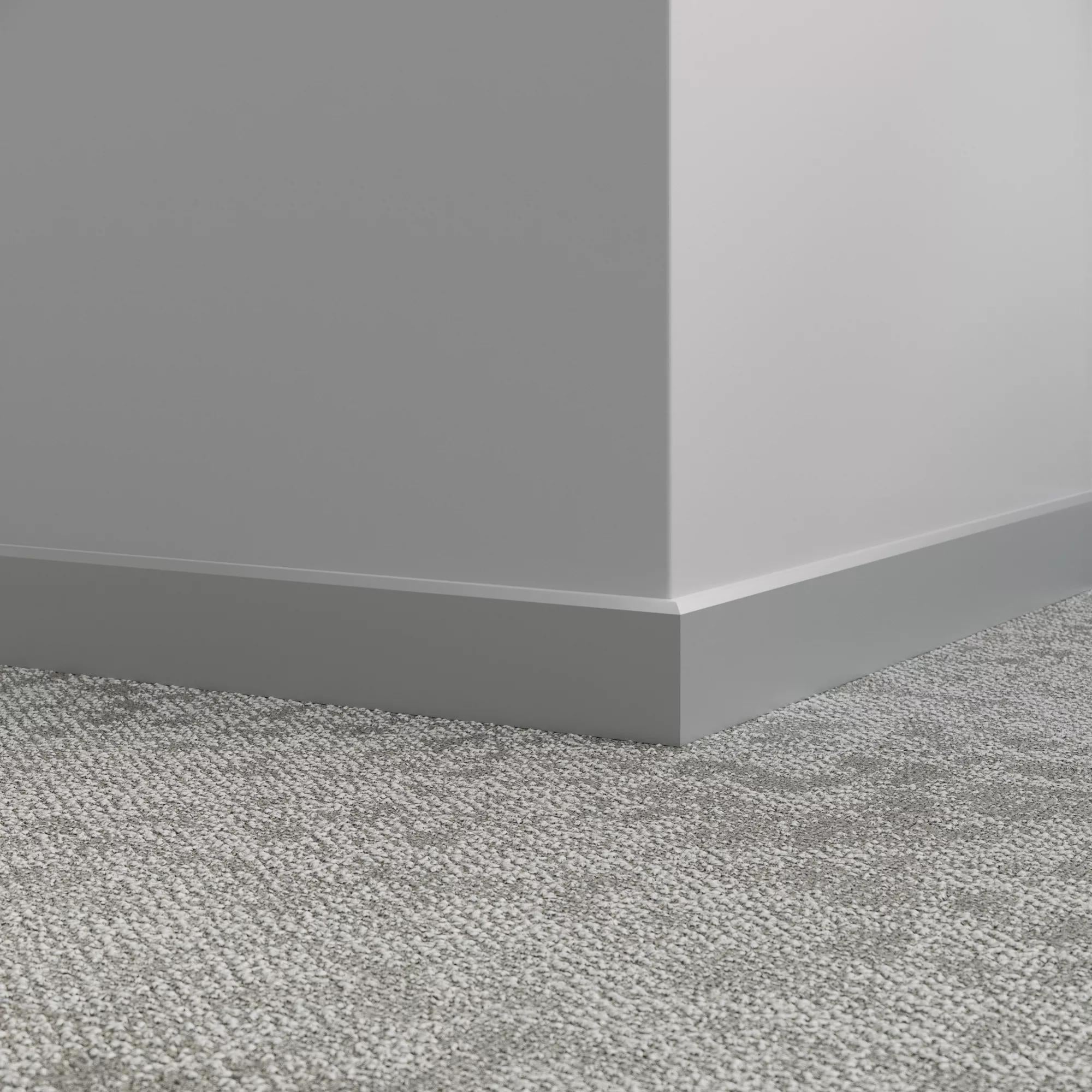 Tarkett / Johnsonite Millwork Mandalay 2-1/2" 38 Pewter 2.5" x 8' by 3/8" (40 LF/box)