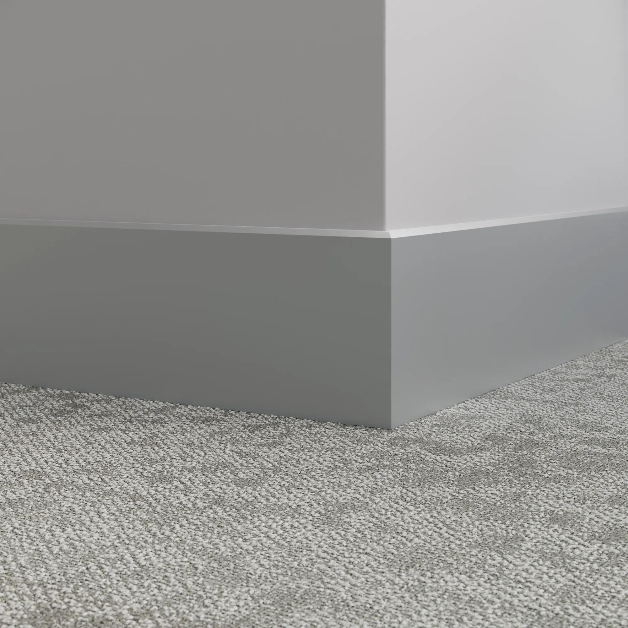 Tarkett / Johnsonite Millwork Mandalay 6" 38 Pewter 6" x 8' by 3/8" – product image showing size, style, and brand details.