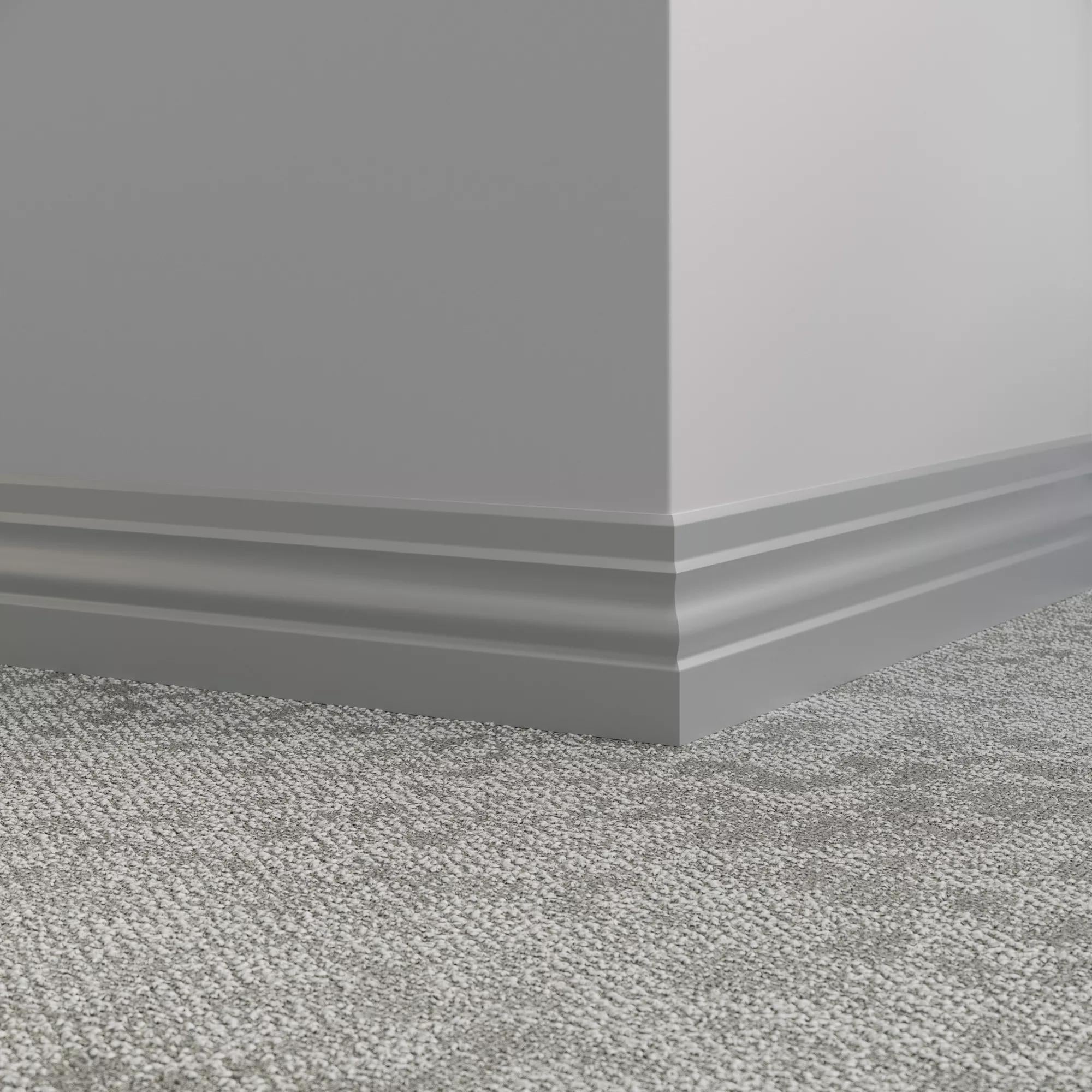 Tarkett / Johnsonite Millwork Ambassador 4" 38 Pewter 4" x 8' by 3/8" (48 LF/box)