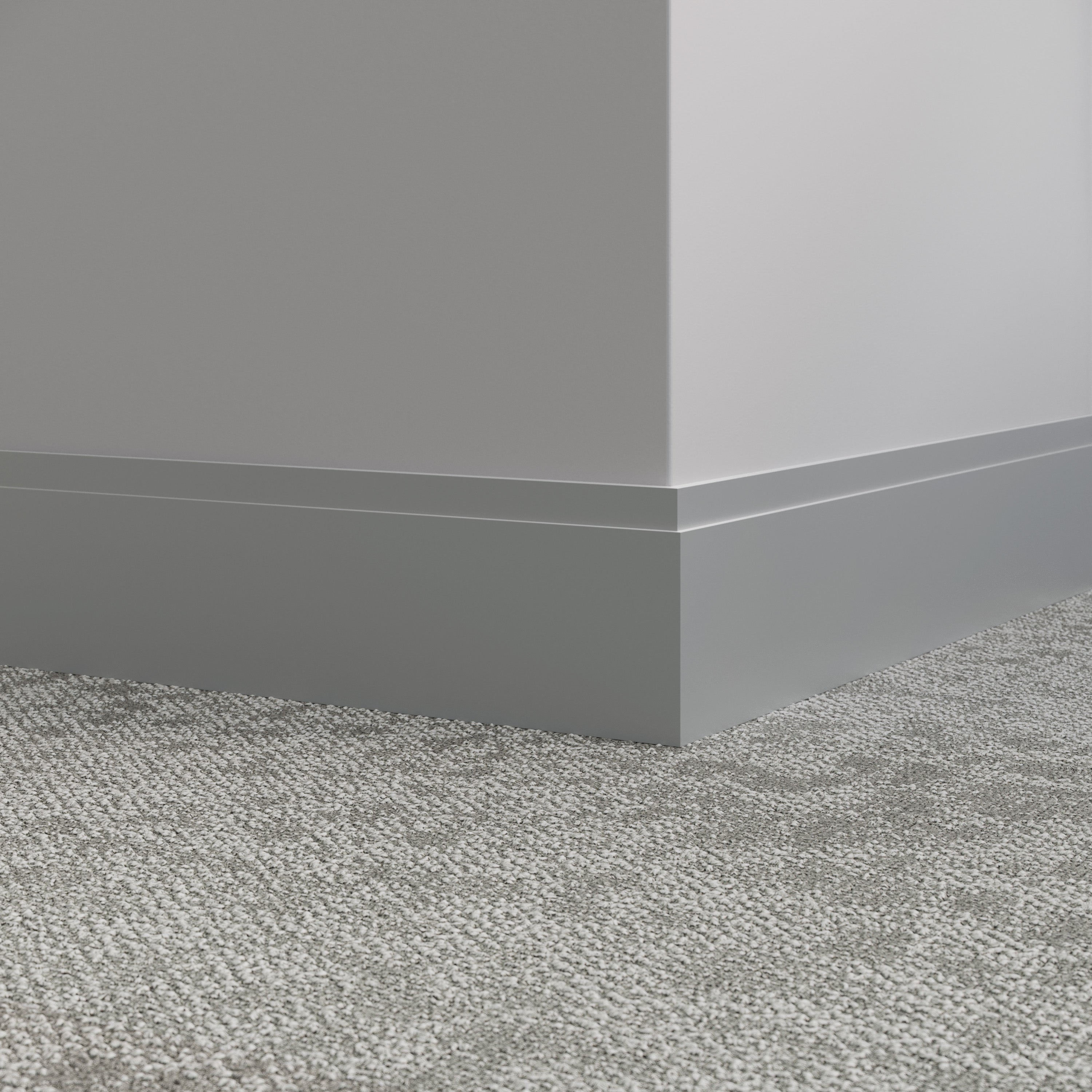 Tarkett / Johnsonite Millwork Equinox 4-1/2" 38 Pewter 4.5" x 8' by 3/8" (40 LF/box)