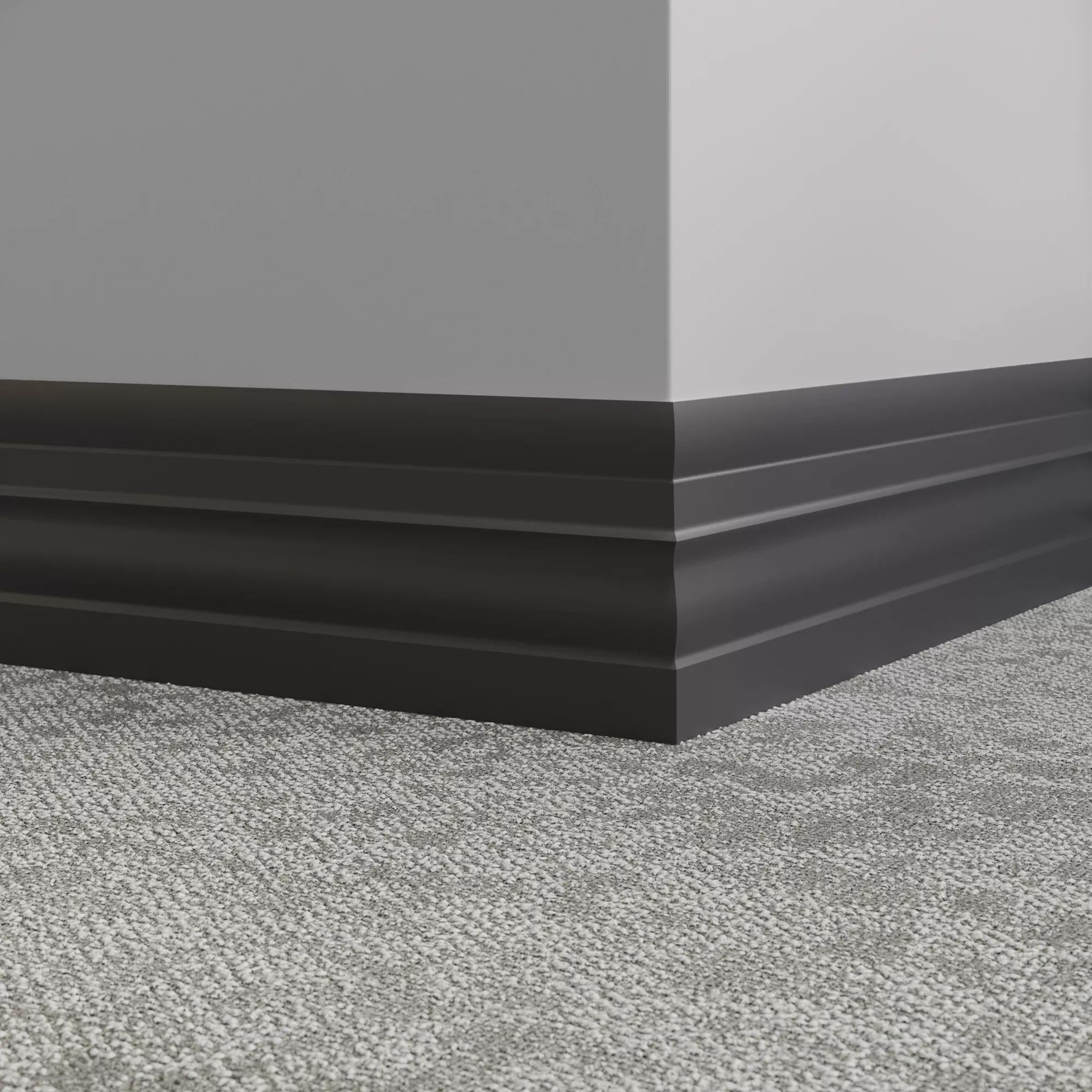 Tarkett / Johnsonite Millwork Attache 6" 40 Black 6" x 8' by 1/4" (64 LF/box)