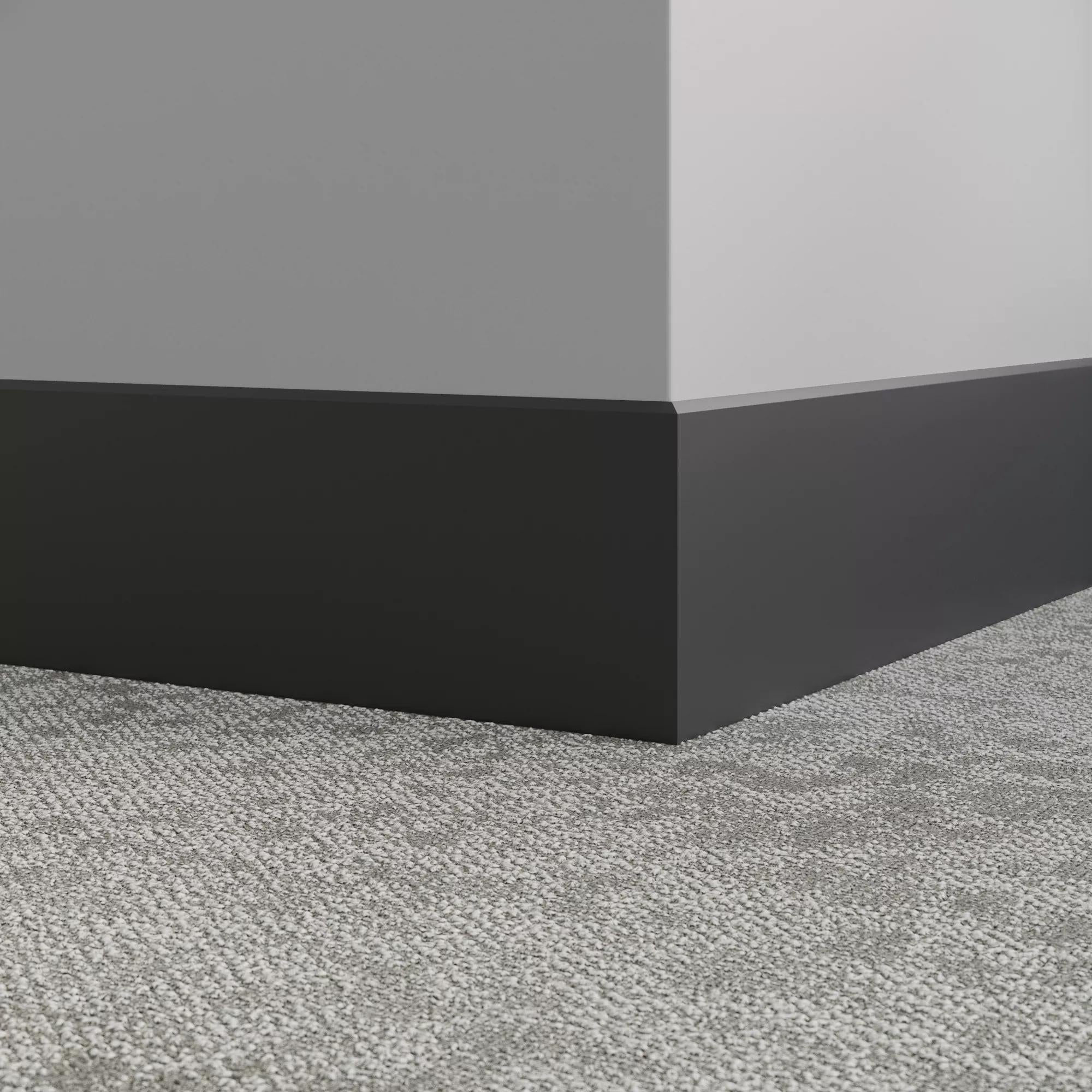 Tarkett / Johnsonite Millwork Exhibit 6" 40 Black 6" x 8' by 1/4"