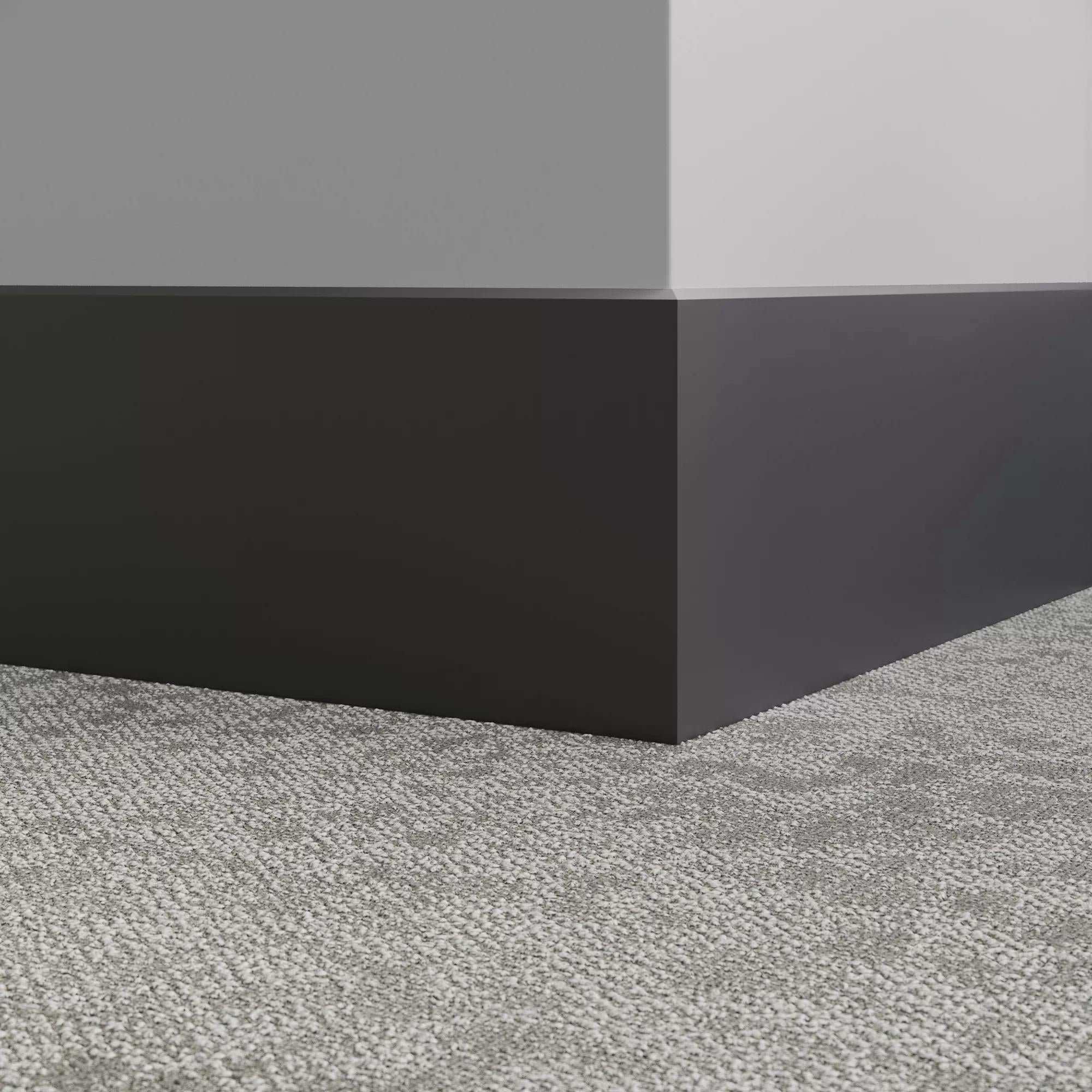 Tarkett / Johnsonite Millwork Exhibit 8" 40 Black 8" x 8' by 1/4"