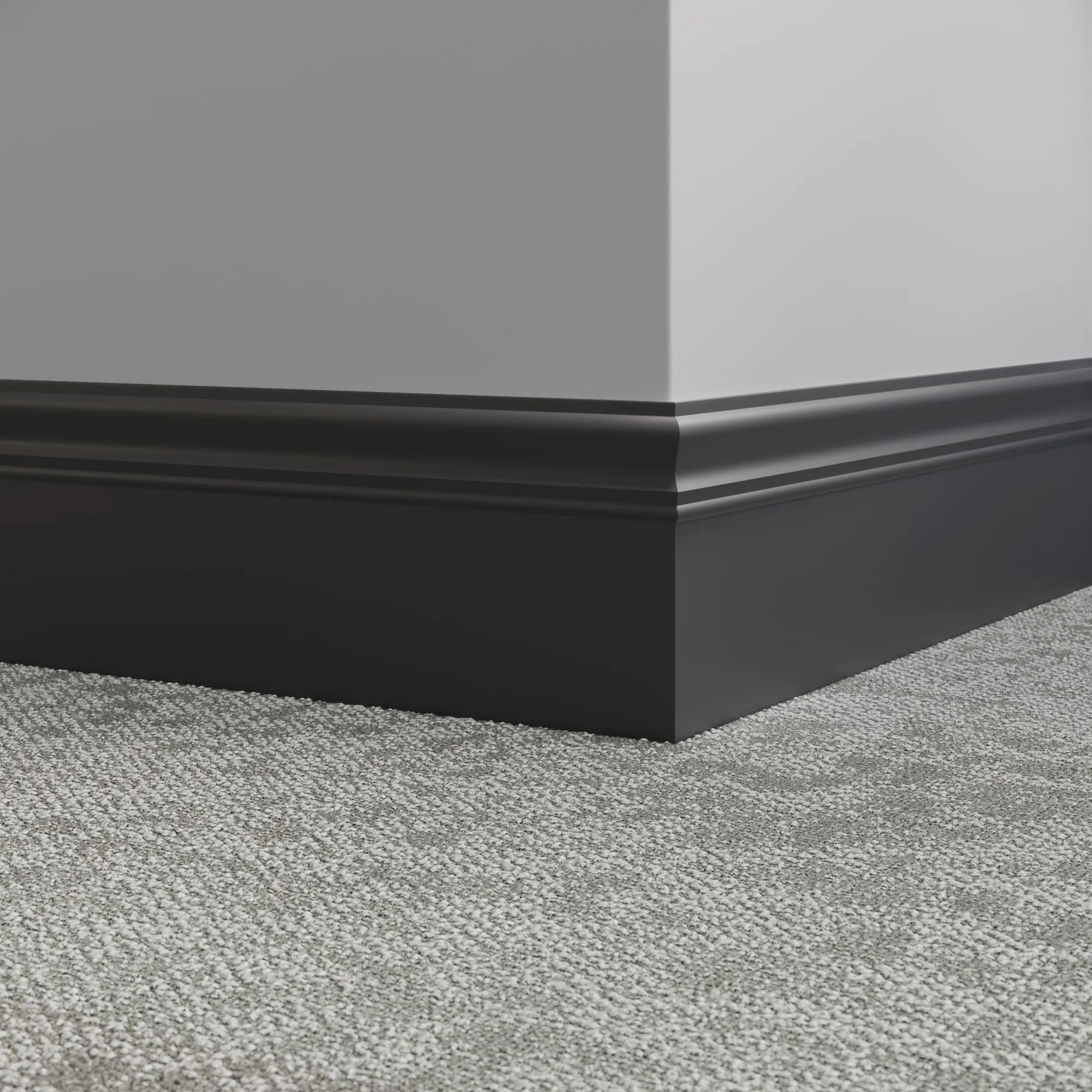 Tarkett / Johnsonite Millwork Monarch 6" 40 Black 6" x 8' by 3/16" (48 LF/box)