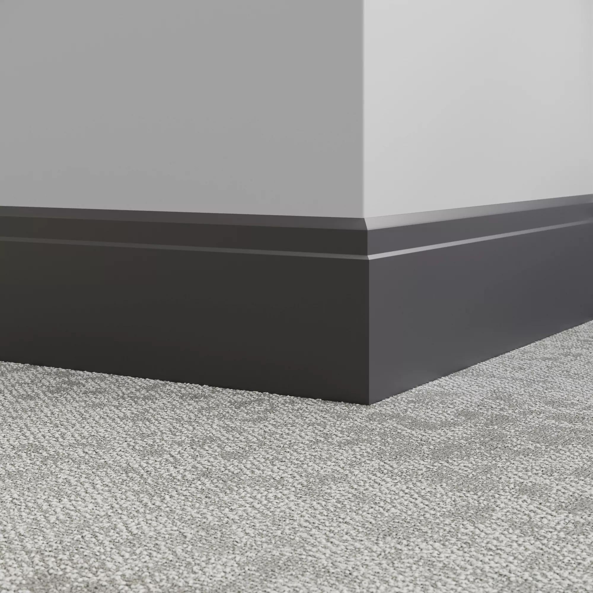 Tarkett / Johnsonite Millwork Ledge 6" 40 Black 6" x 8' by 0.35"