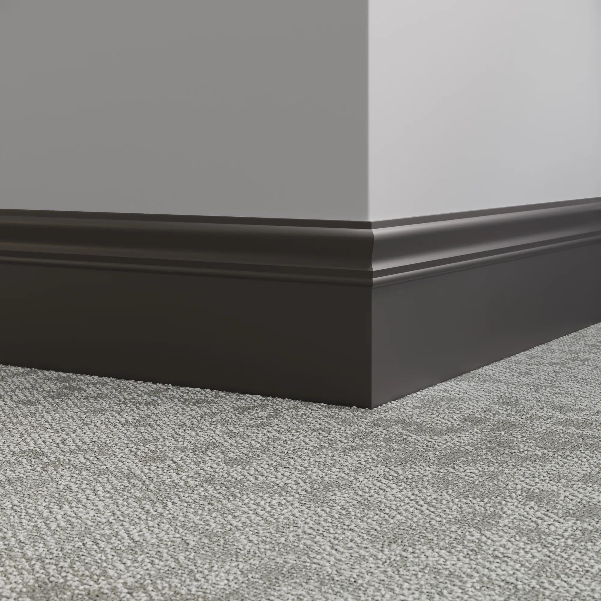 Tarkett / Johnsonite Millwork Monarch 6" 44 Dark Brown 6" x 8' by 3/16" – product image showing size, style, and brand details.