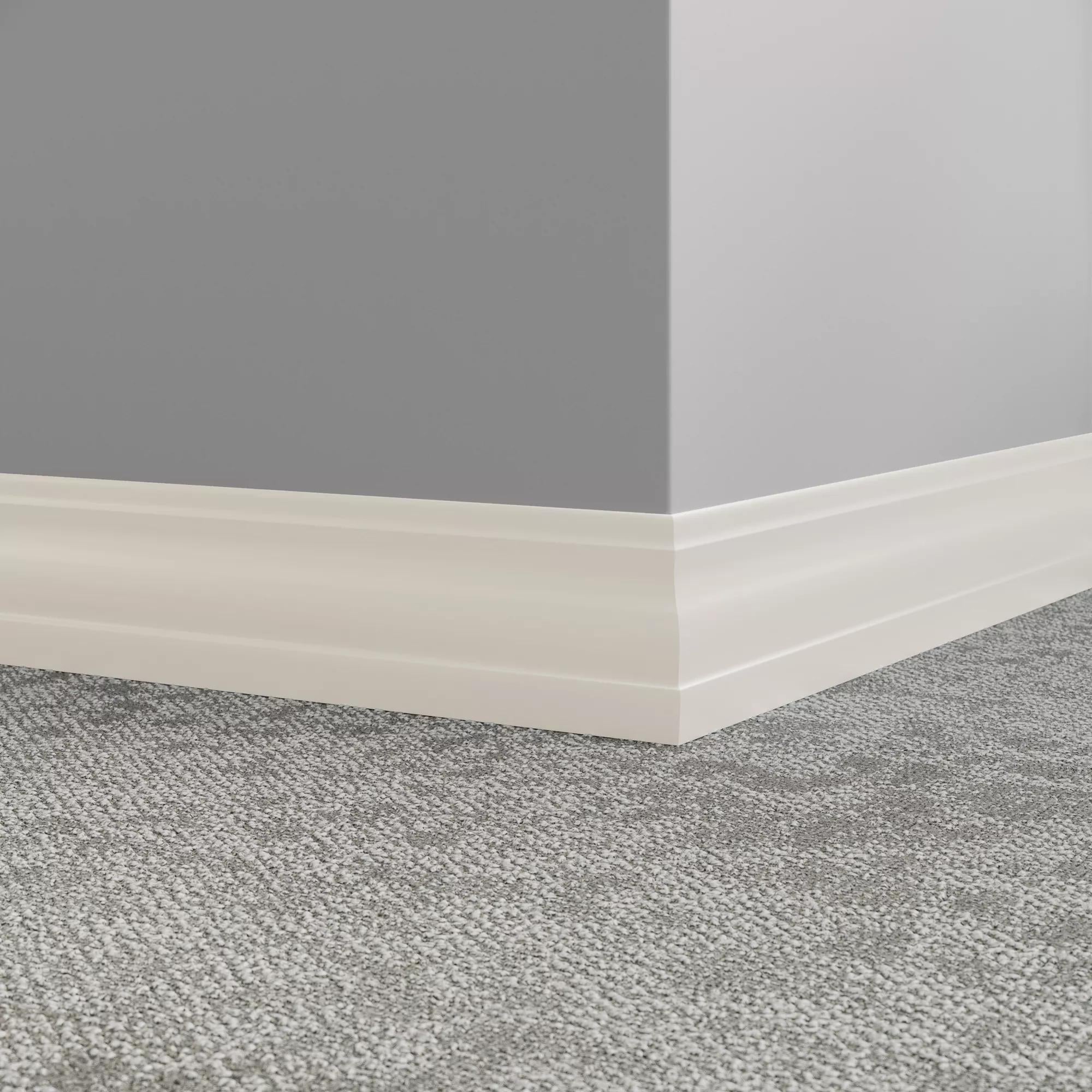 Tarkett / Johnsonite Millwork Delineate 4-1/4" 460 Cotton 4.25" x 8' by 3/8" (48 LF/box)