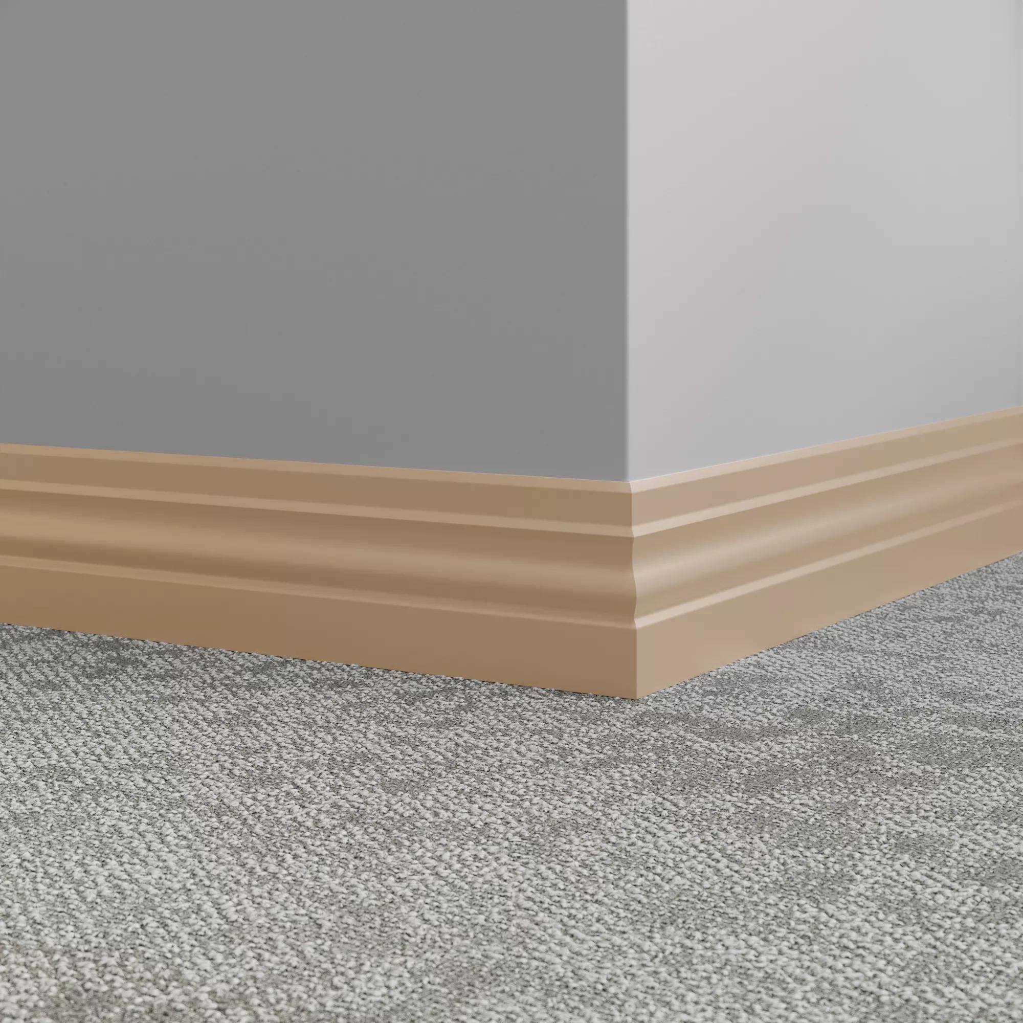 Tarkett / Johnsonite Millwork Ambassador 4" 461 Wicker 4" x 8' by 3/8" (48 LF/box)