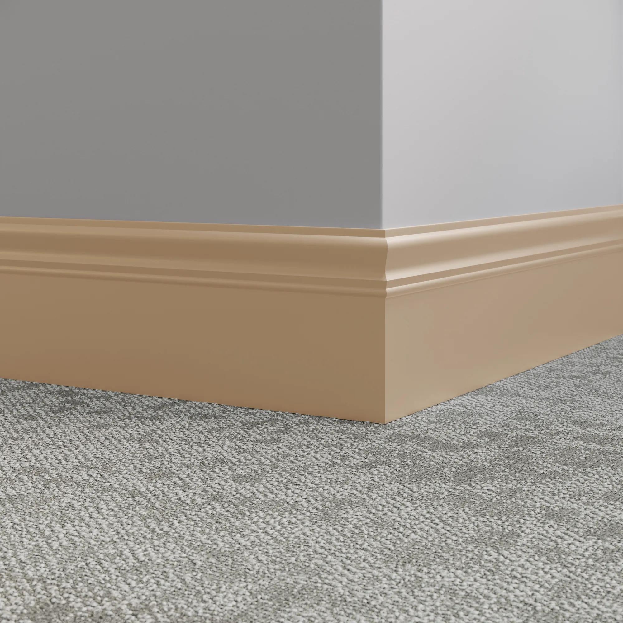 Tarkett / Johnsonite Millwork Monarch 6" 461 Wicker 6" x 8' by 3/16" – product image showing size, style, and brand details.