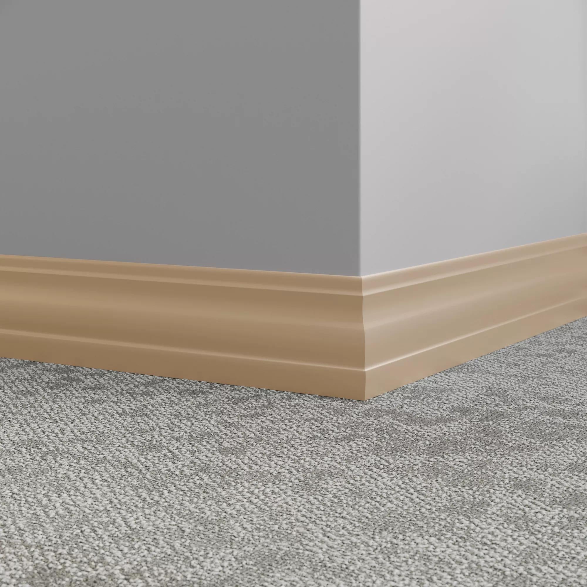 Tarkett / Johnsonite Millwork Delineate 4-1/4" 461 Wicker 4.25" x 8' by 3/8" (48 LF/box)