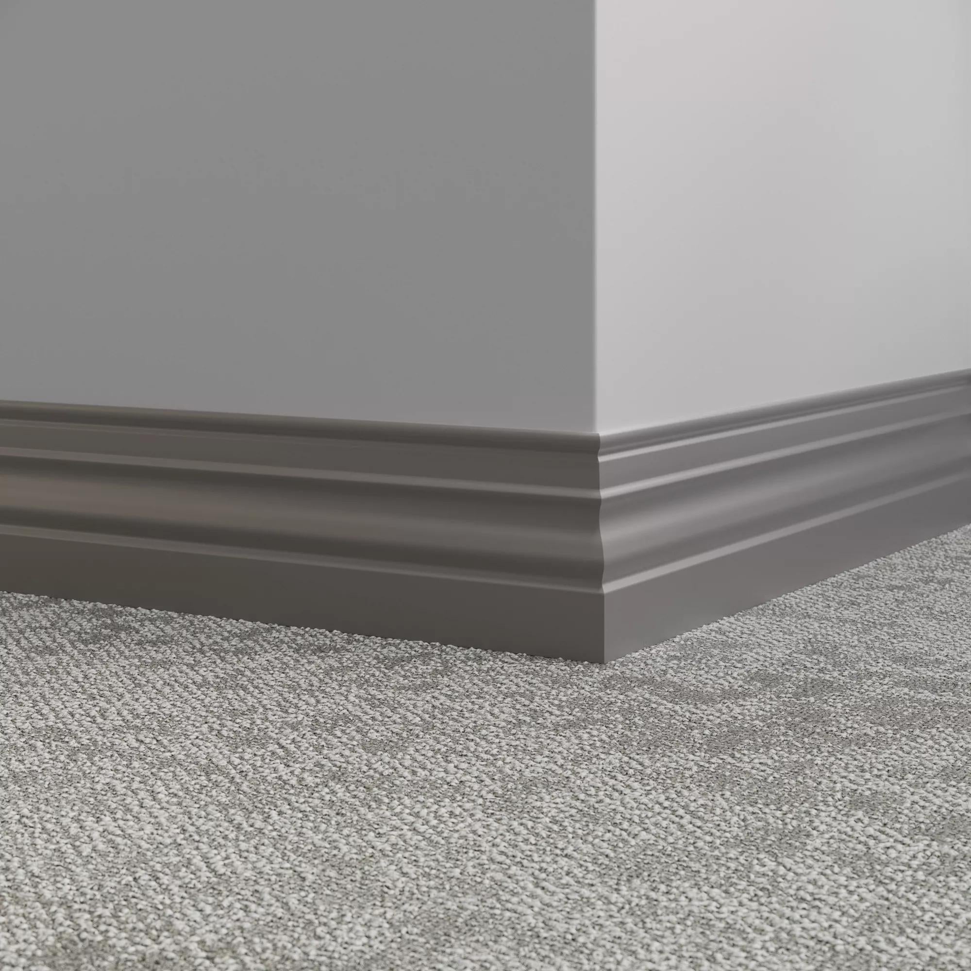 Tarkett / Johnsonite Millwork Diplomat 4-1/2" 48 Grey 4.5" x 8' by 3/8" (48 LF/box)