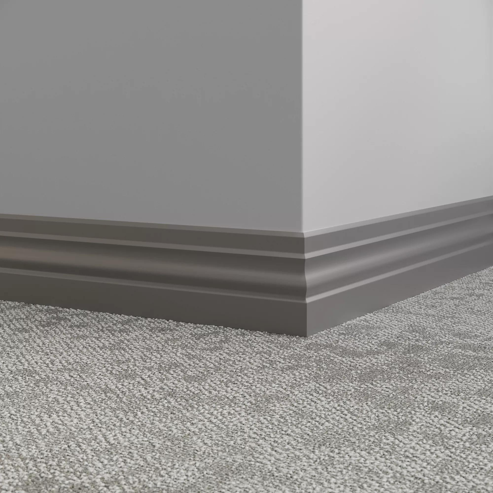 Tarkett / Johnsonite Millwork Ambassador 4" 48 Grey 4" x 8' by 3/8" (48 LF/box)