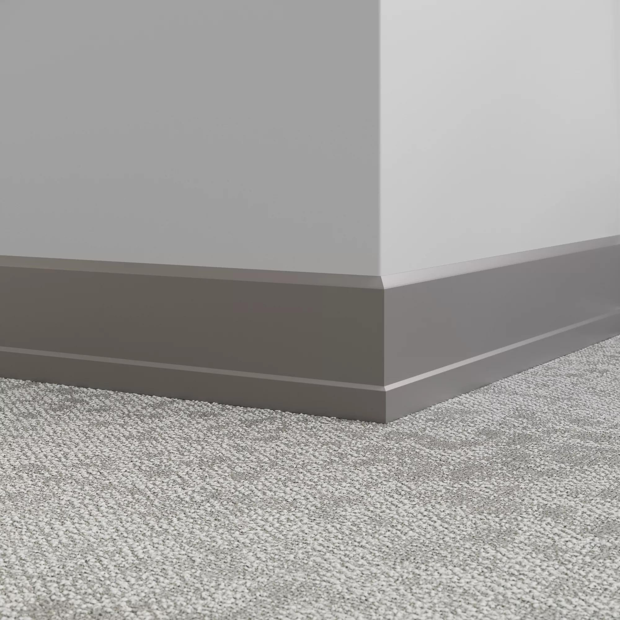Tarkett / Johnsonite Millwork Stance 6" 48 Grey 6" x 8' by 0.35"