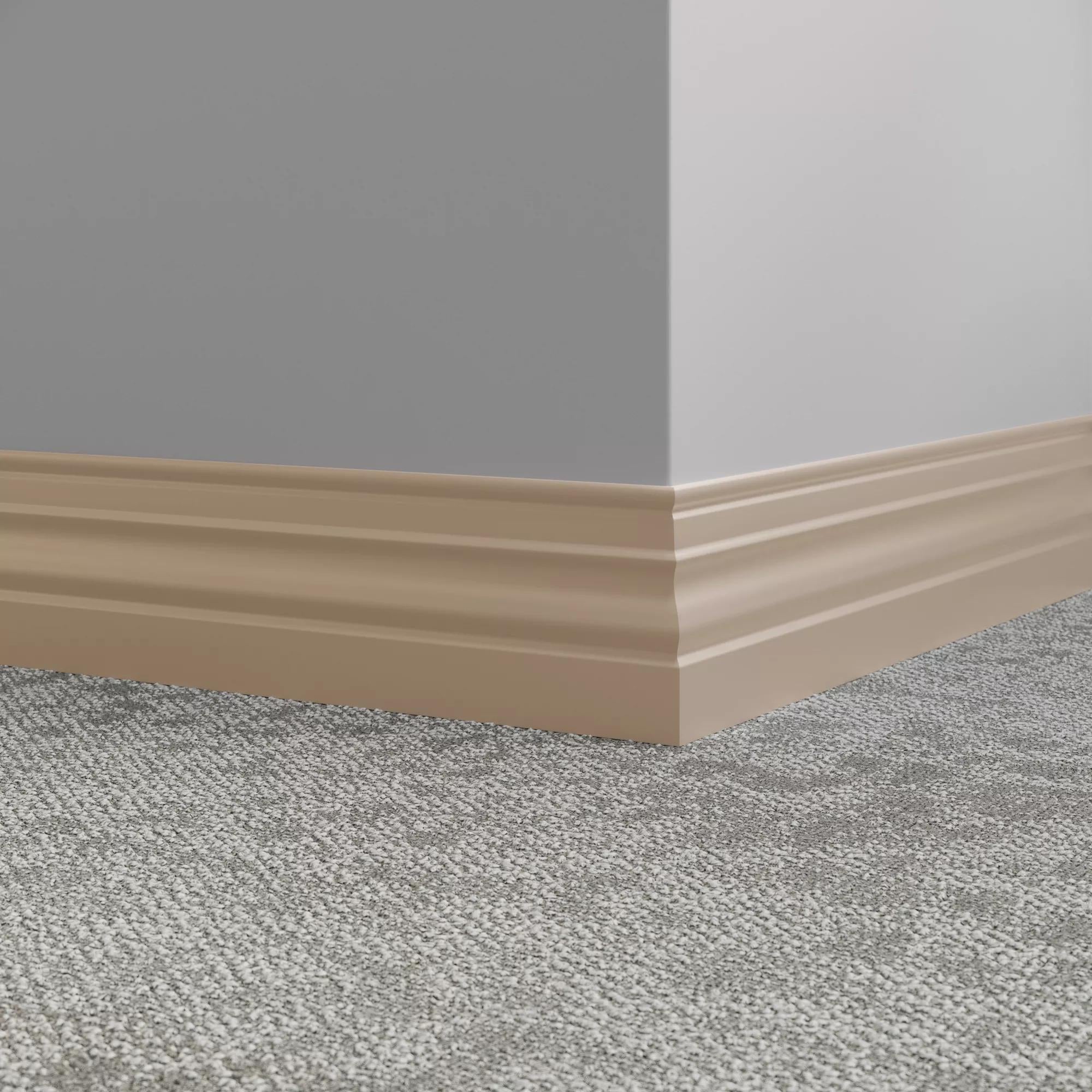 Tarkett / Johnsonite Millwork Diplomat 4-1/2" 49 Beige 4.5" x 8' by 3/8" (48 LF/box)