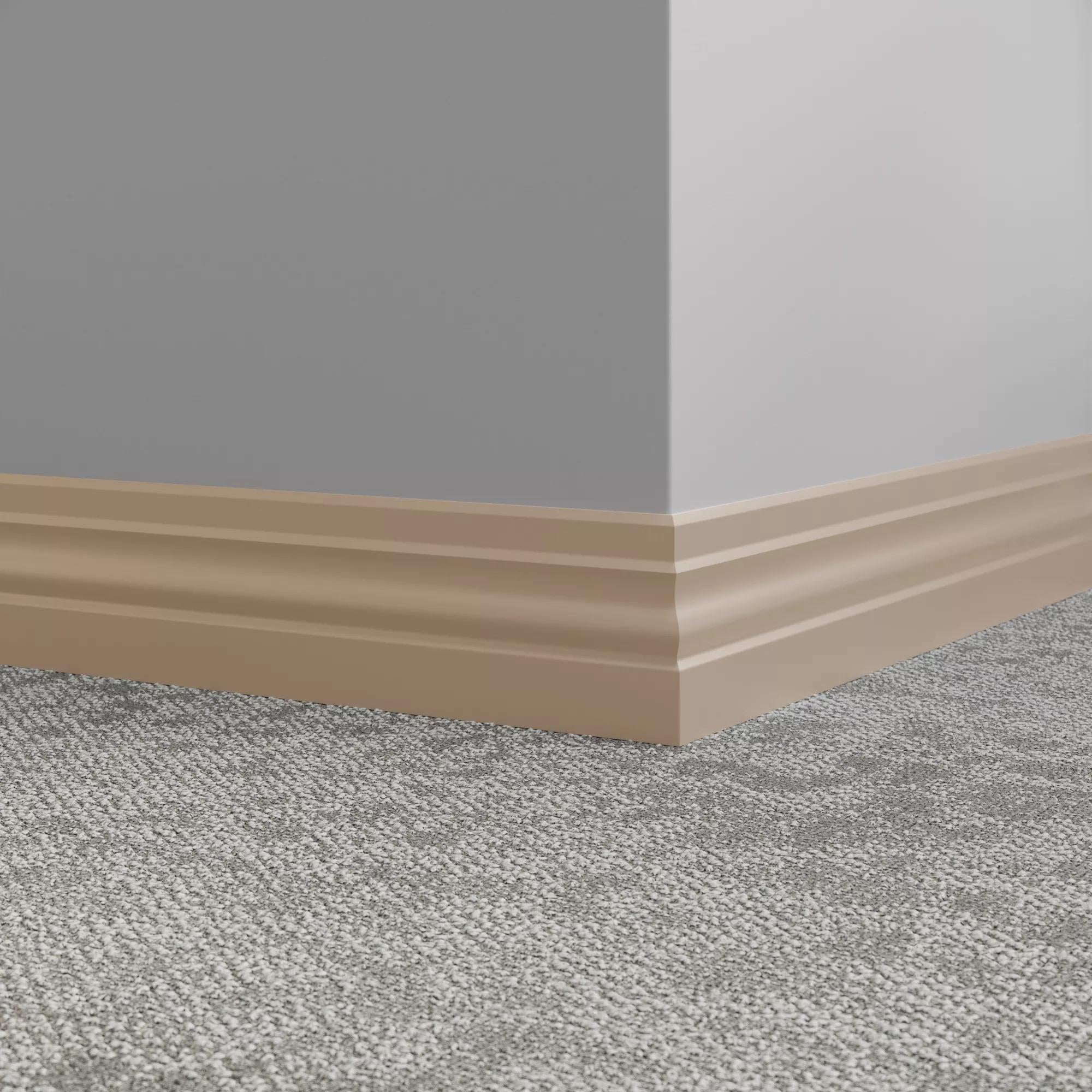Tarkett / Johnsonite Millwork Ambassador 4" 49 Beige 4" x 8' by 3/8" (48 LF/box)