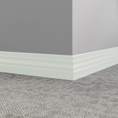 Tarkett / Johnsonite Millwork Ambassador 4" 50 White 4" x 8' by 3/8" (48 LF/box)